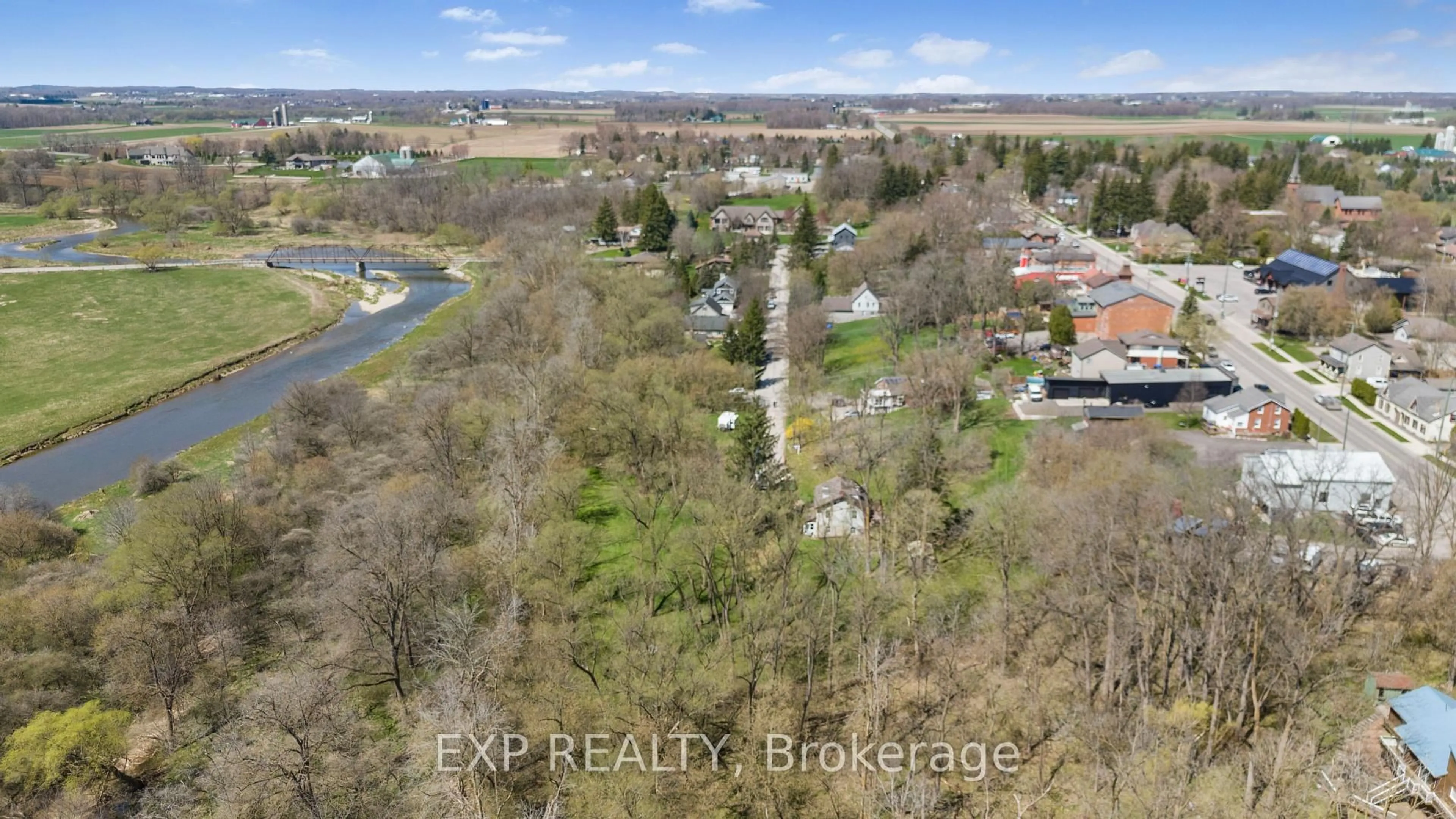 A pic from outside/outdoor area/front of a property/back of a property/a pic from drone, water/lake/river/ocean view for 36 Elgin St, Woolwich Ontario N3B 1Y3