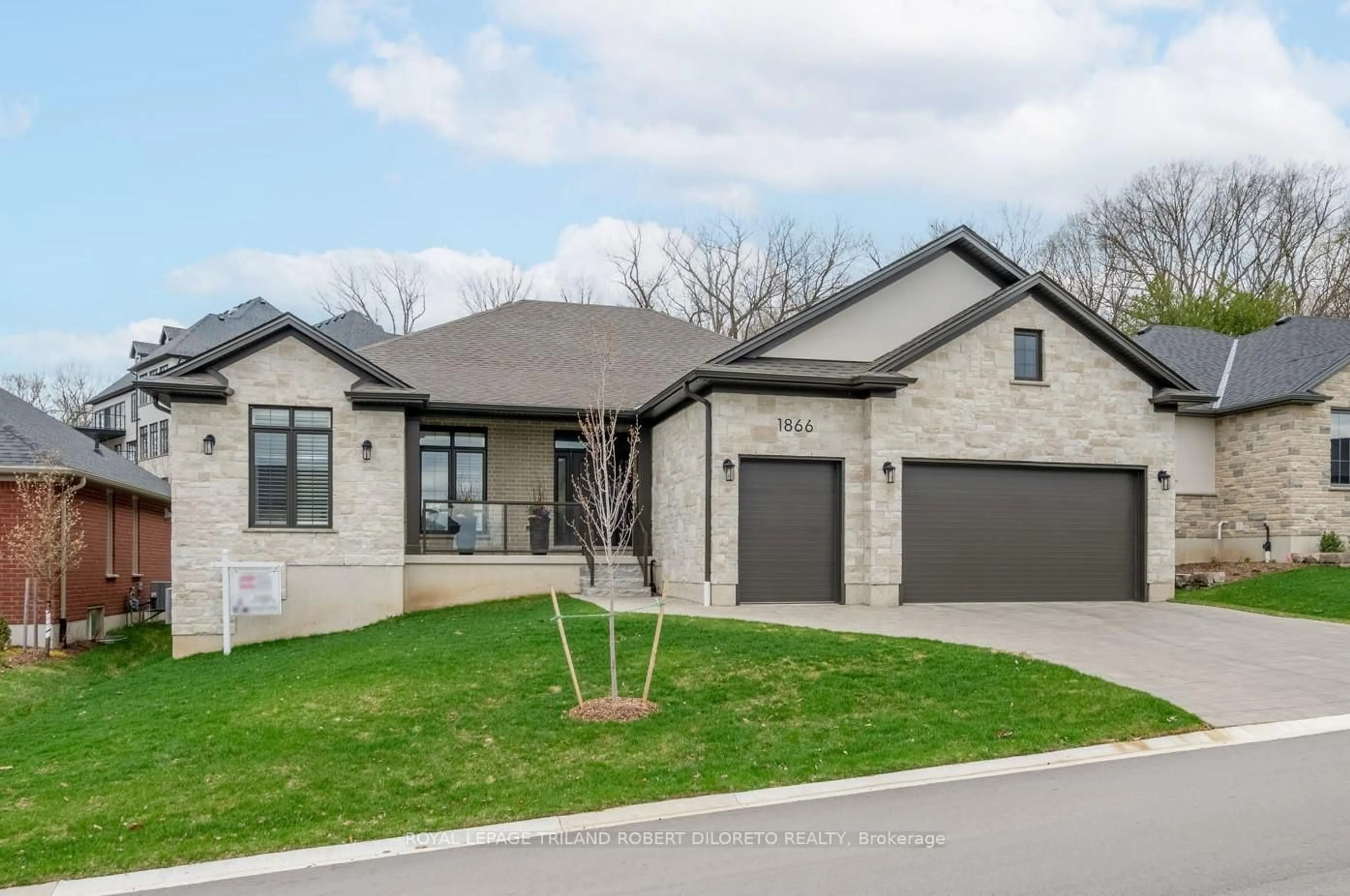 Home with brick exterior material, street for 1866 Sandy Somerville Lane, London South Ontario N6K 5R1