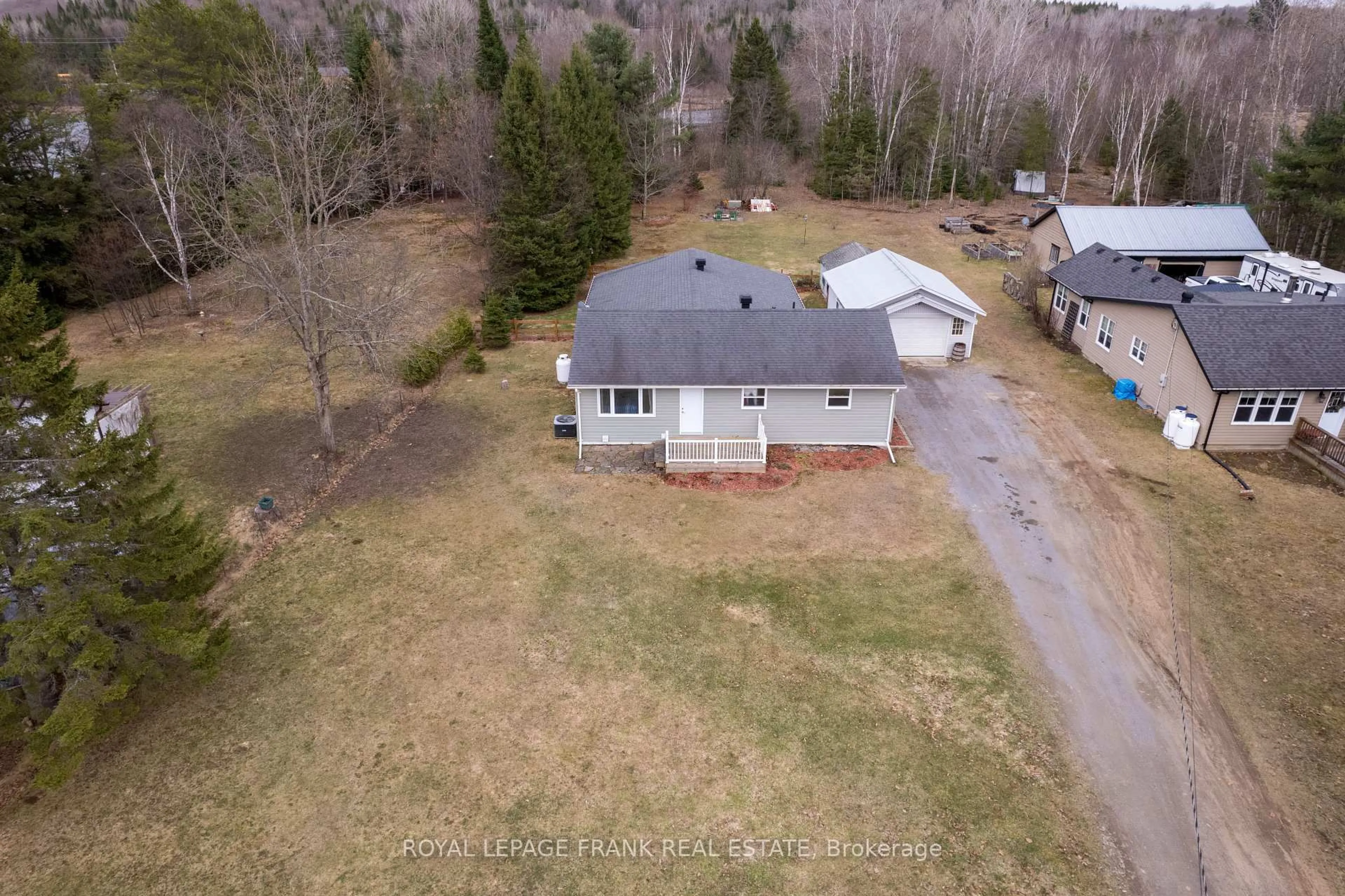 A pic from outside/outdoor area/front of a property/back of a property/a pic from drone, unknown for 163 Paudash School Rd, Bancroft Ontario K0L 1C0