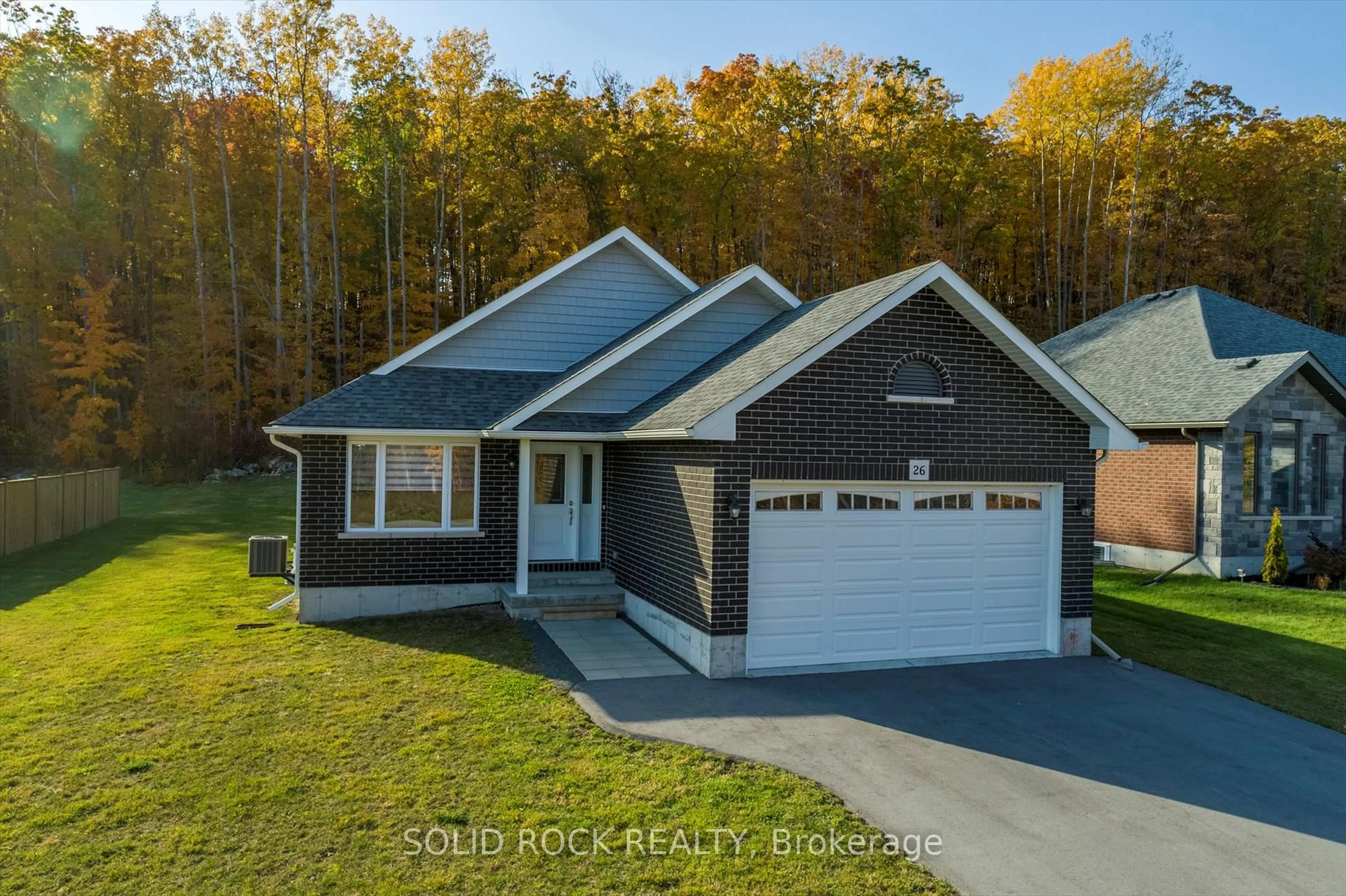 Home with vinyl exterior material, street for 26 Riverside Tr, Trent Hills Ontario K0L 1L0