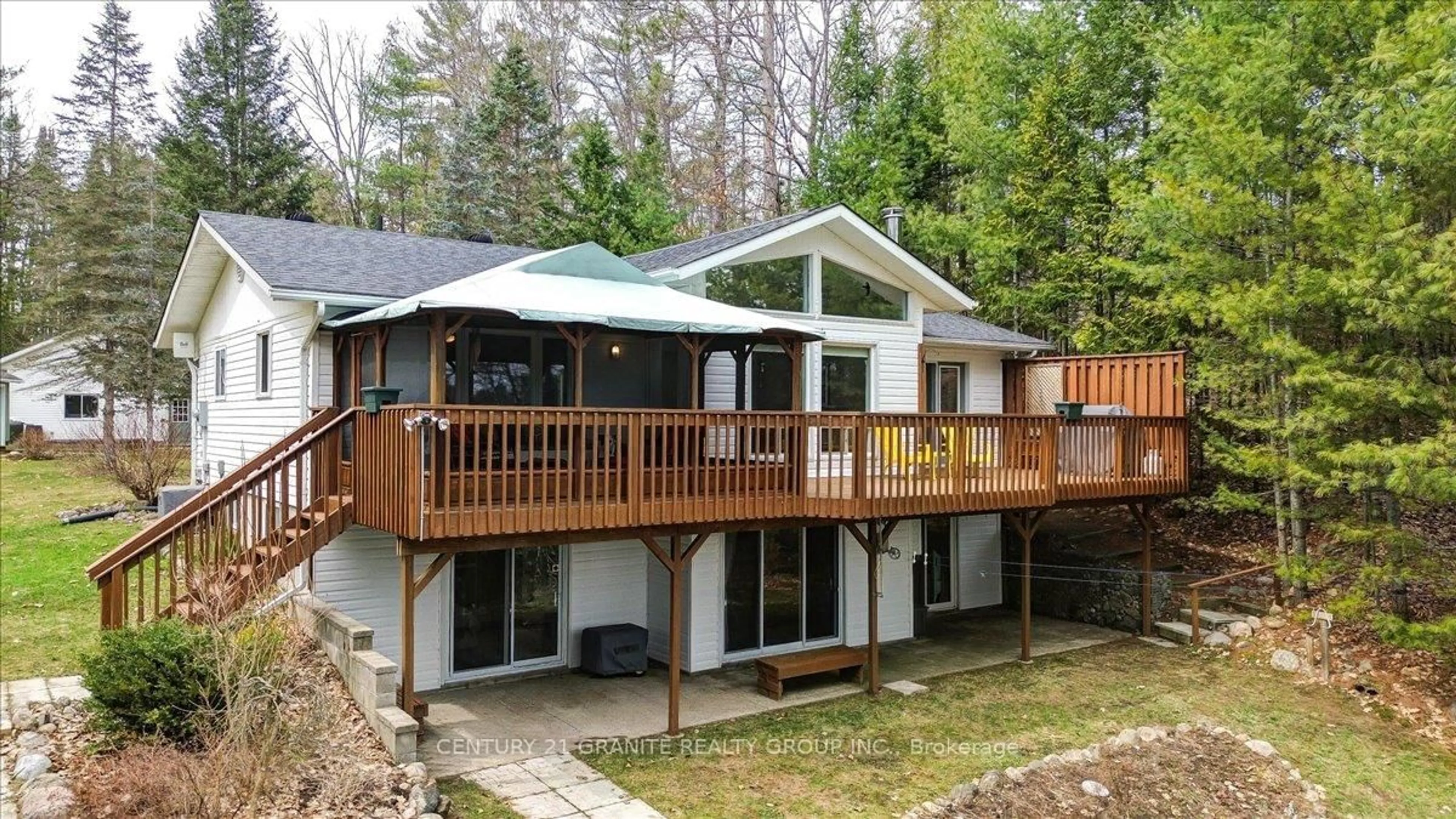 A pic from outside/outdoor area/front of a property/back of a property/a pic from drone, unknown for 58 Rock Lake Crt, Bancroft Ontario K0L 1C0