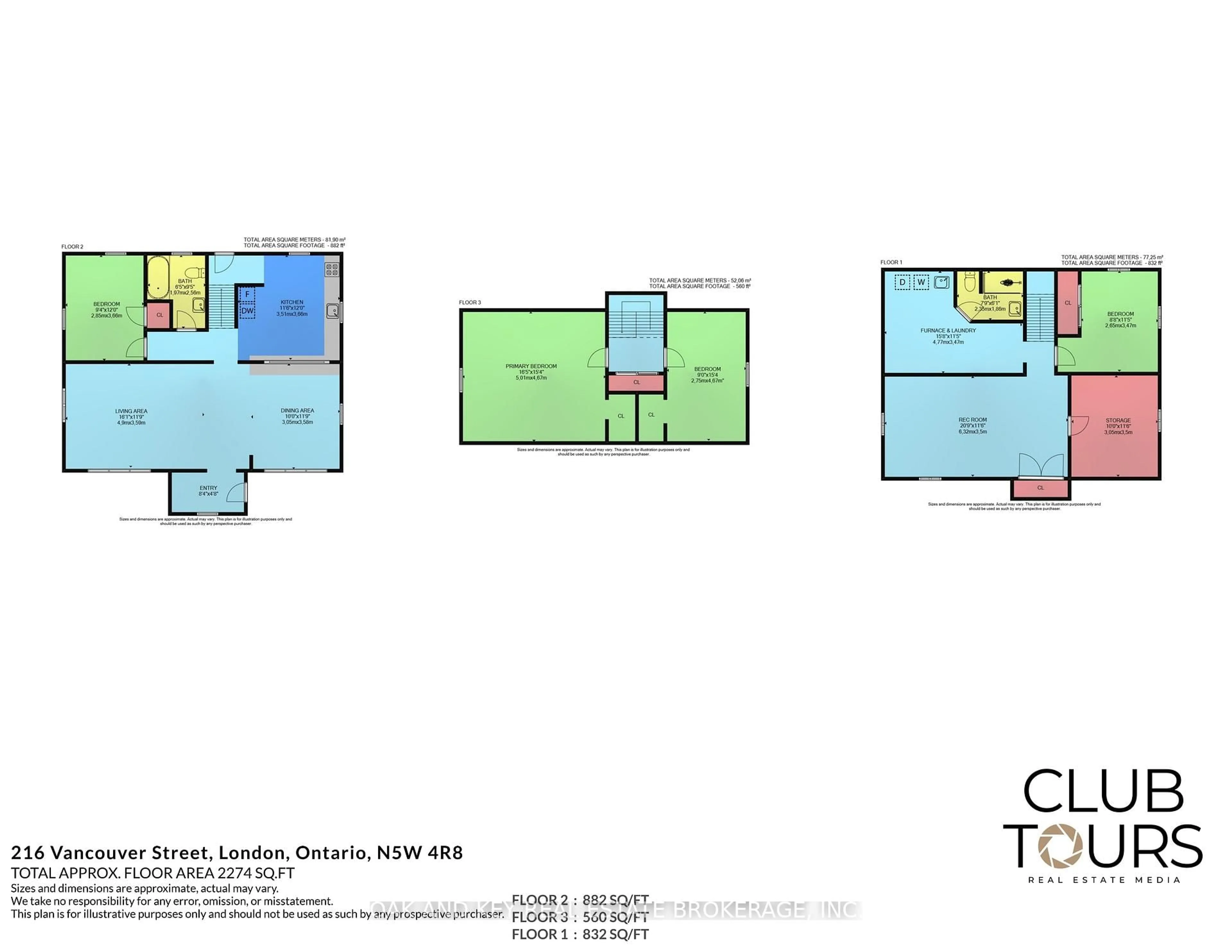 Floor plan for 216 Vancouver St, London East Ontario N5W 4R8