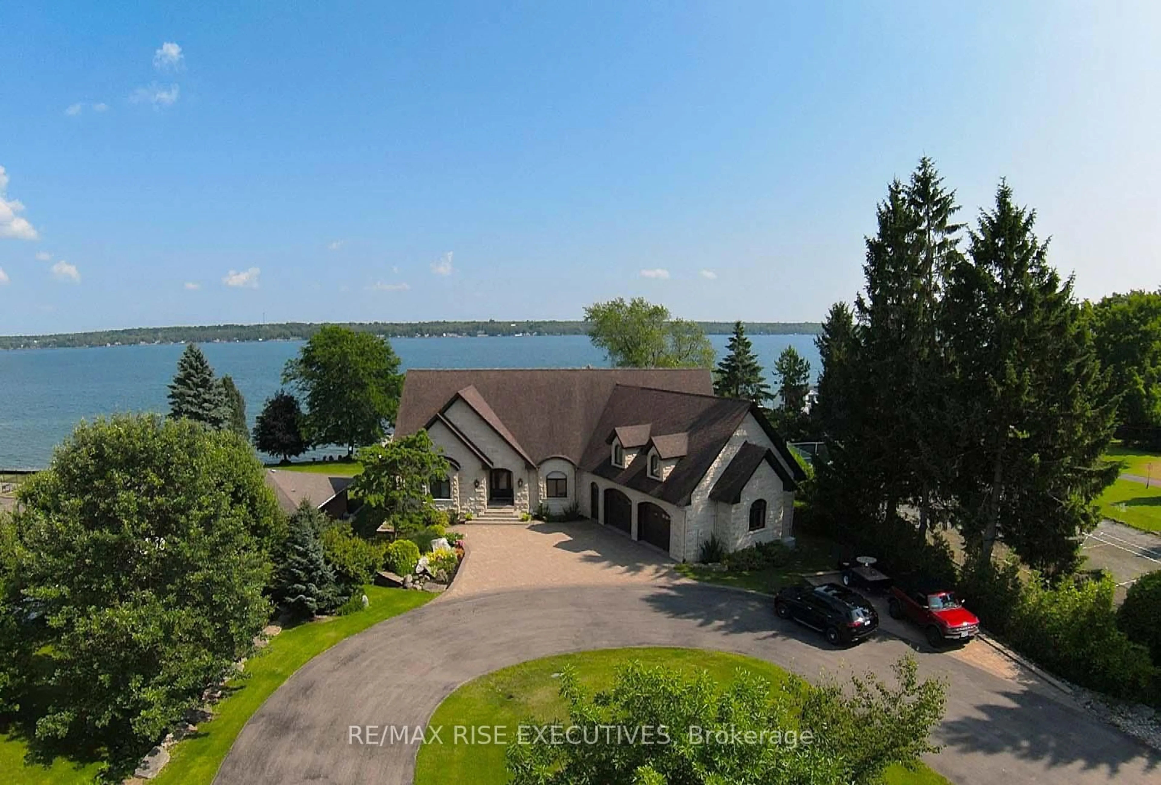 A pic from outside/outdoor area/front of a property/back of a property/a pic from drone, water/lake/river/ocean view for 1371A COUNTY ROAD 2 Rd, Augusta Ontario K0E 1P0
