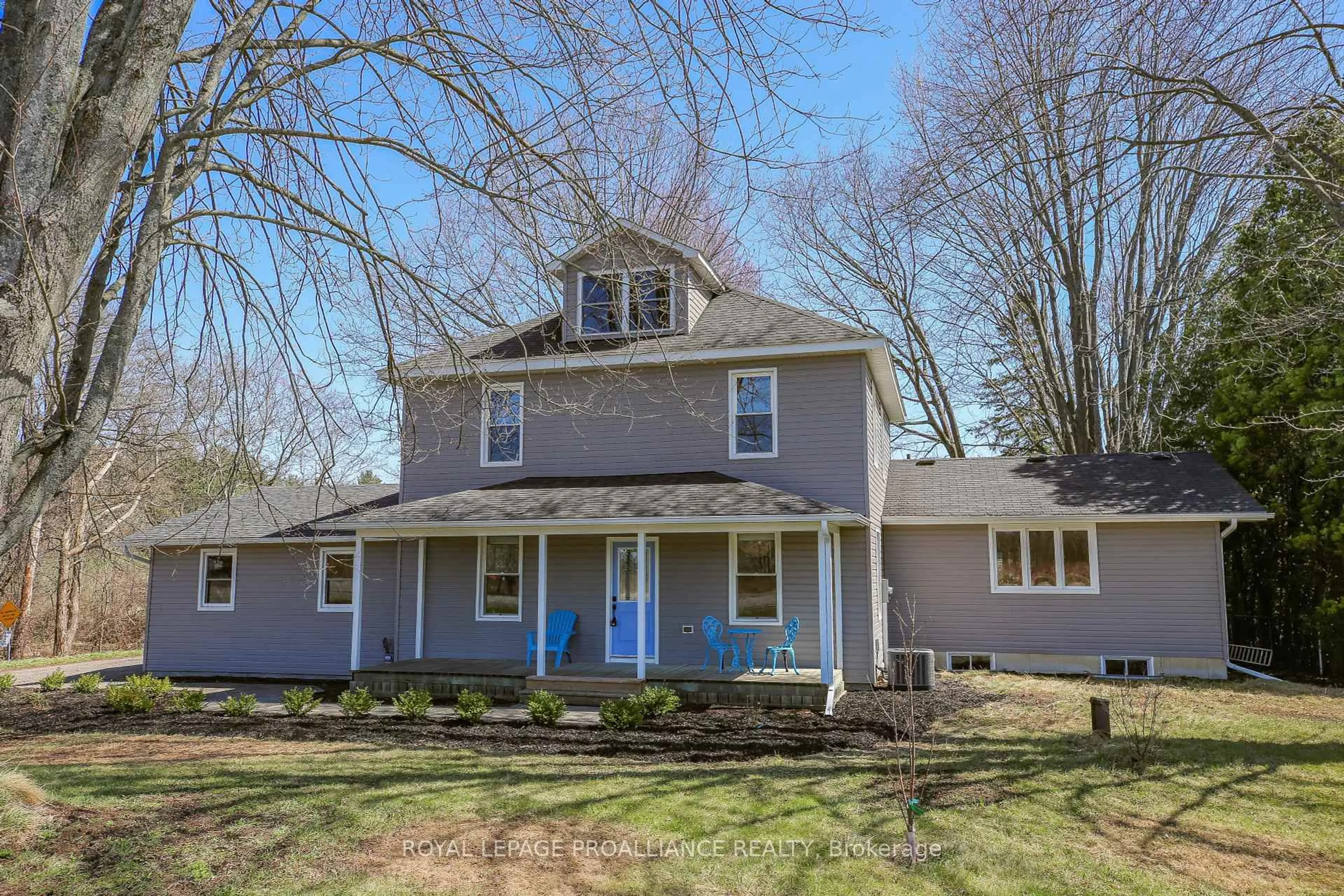 Home with vinyl exterior material, street for 1379 County Road 2 Rd, Elizabethtown-Kitley Ontario K6V 5T3
