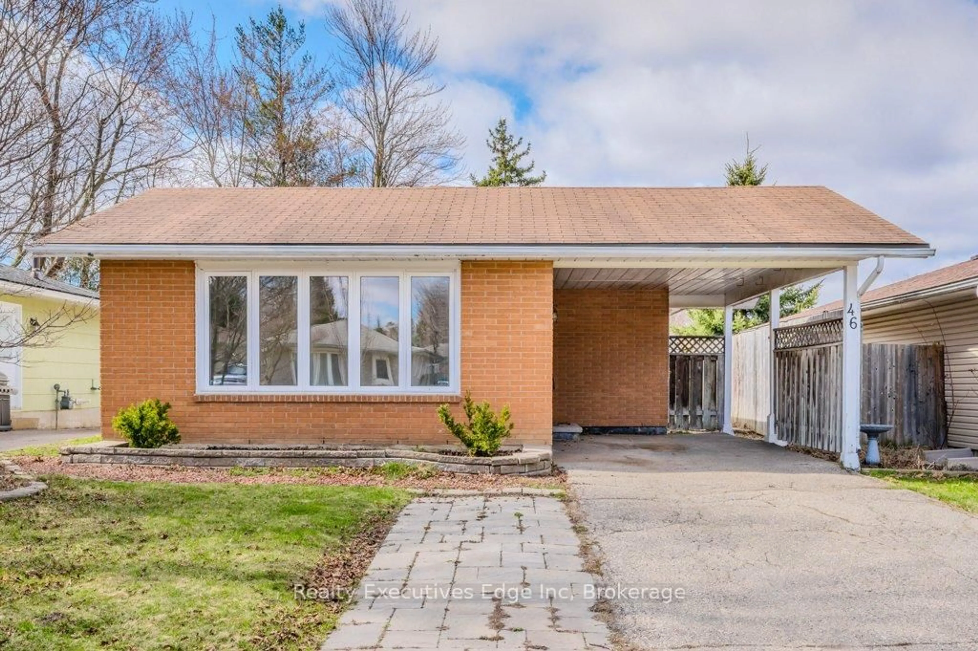 Home with brick exterior material, street for 46 Appalachian Cres, Kitchener Ontario N2E 1A4