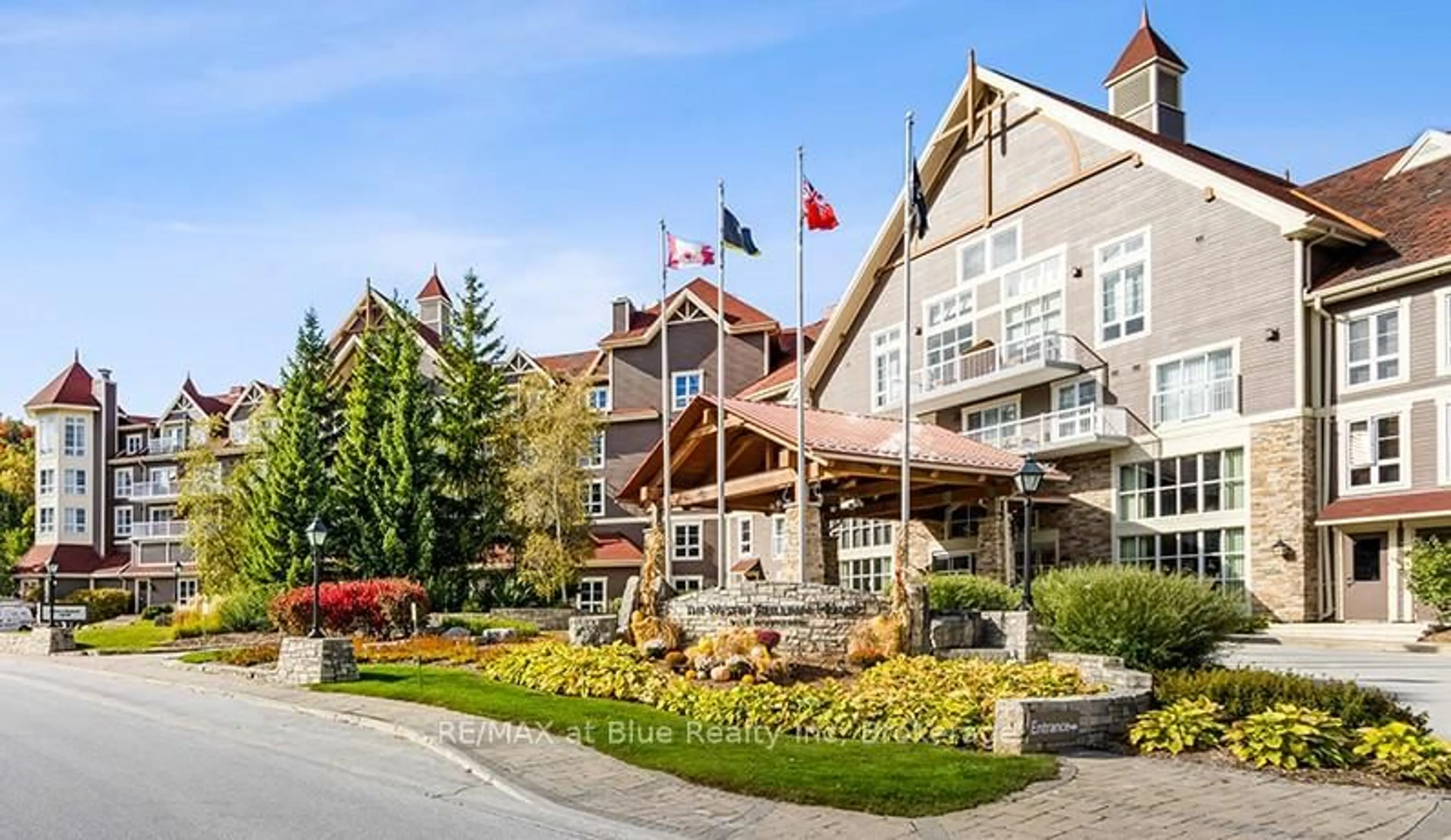 Patio, mountain view for 220 Gord Canning Dr #280-282, Blue Mountains Ontario L9Y 0V2