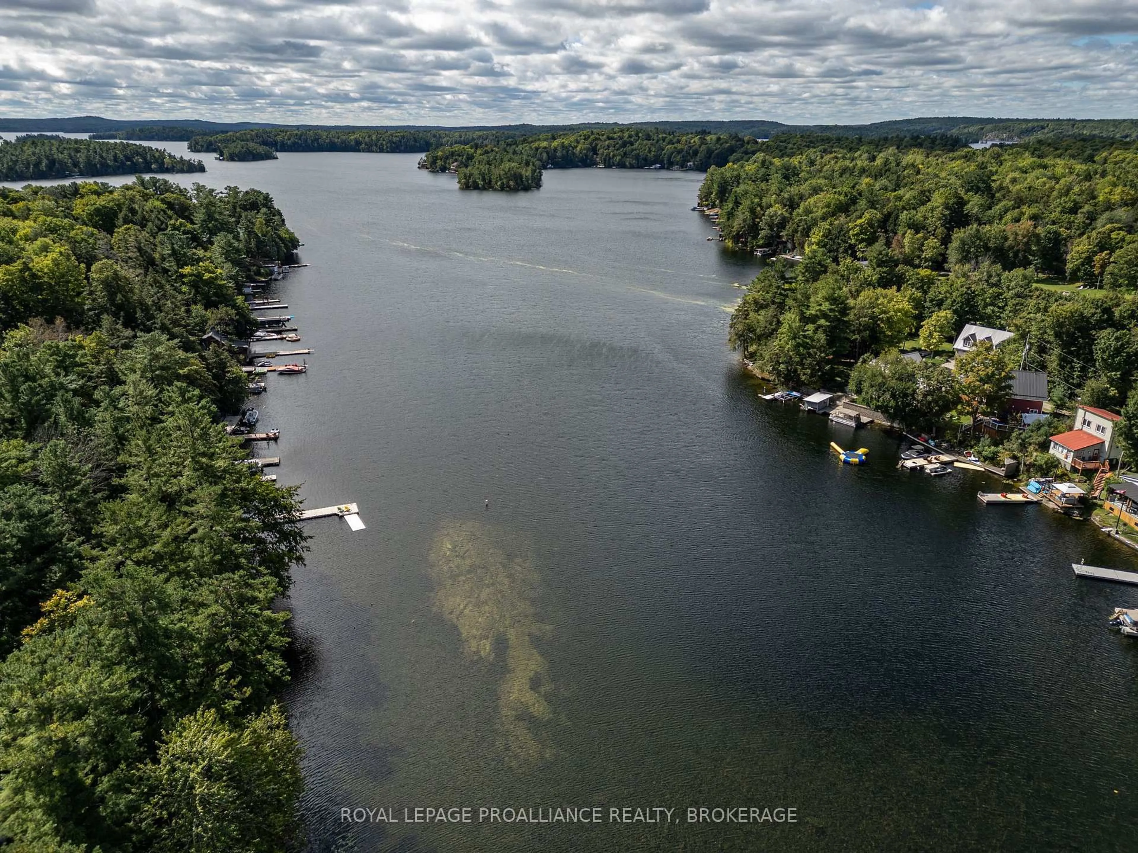A pic from outside/outdoor area/front of a property/back of a property/a pic from drone, water/lake/river/ocean view for 915 Woodridge Lane, Leeds and the Thousand Islands Ontario K0E 1B0