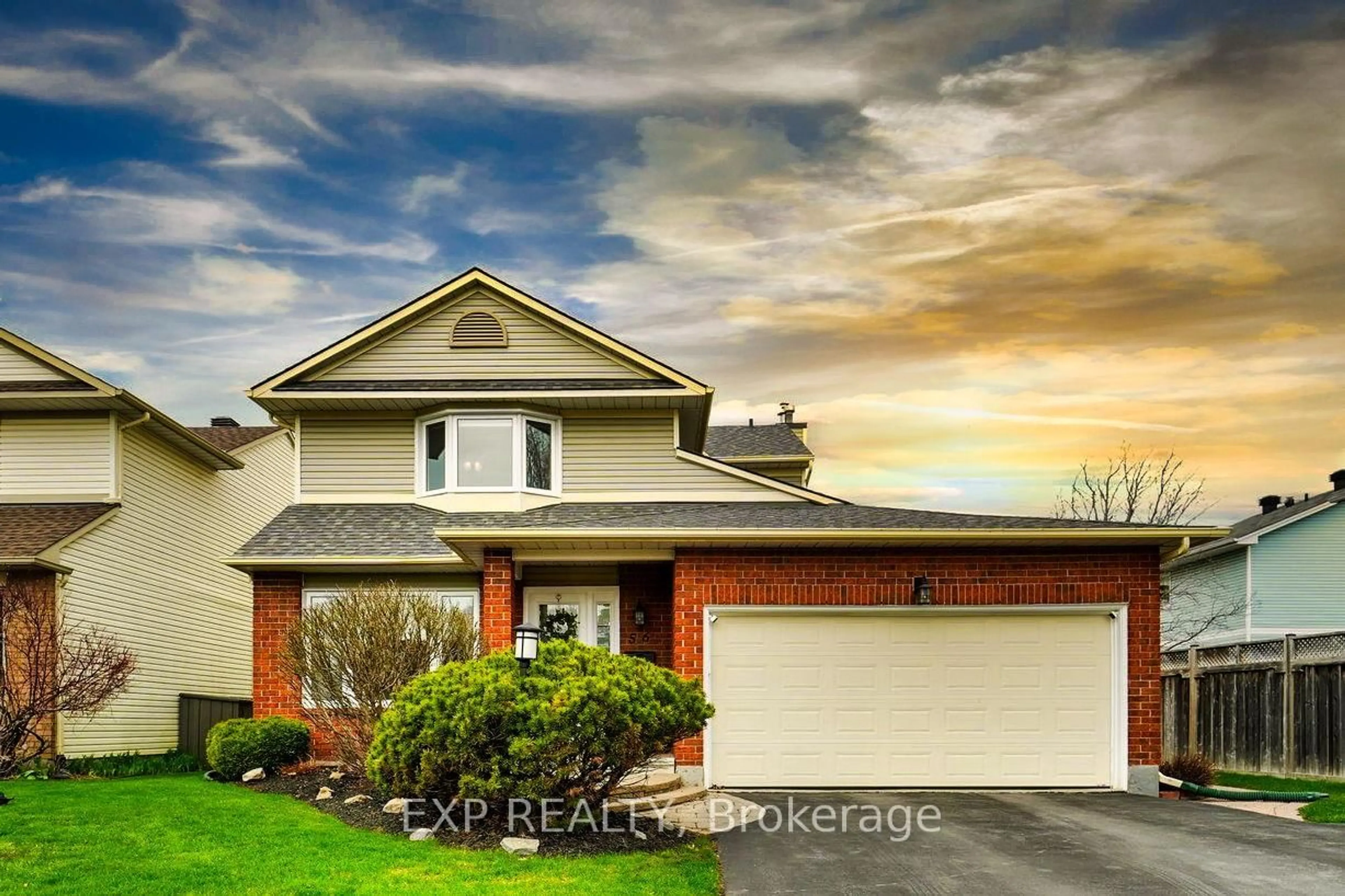 Home with vinyl exterior material, street for 56 Flanders St, Ottawa Ontario K2J 3N6