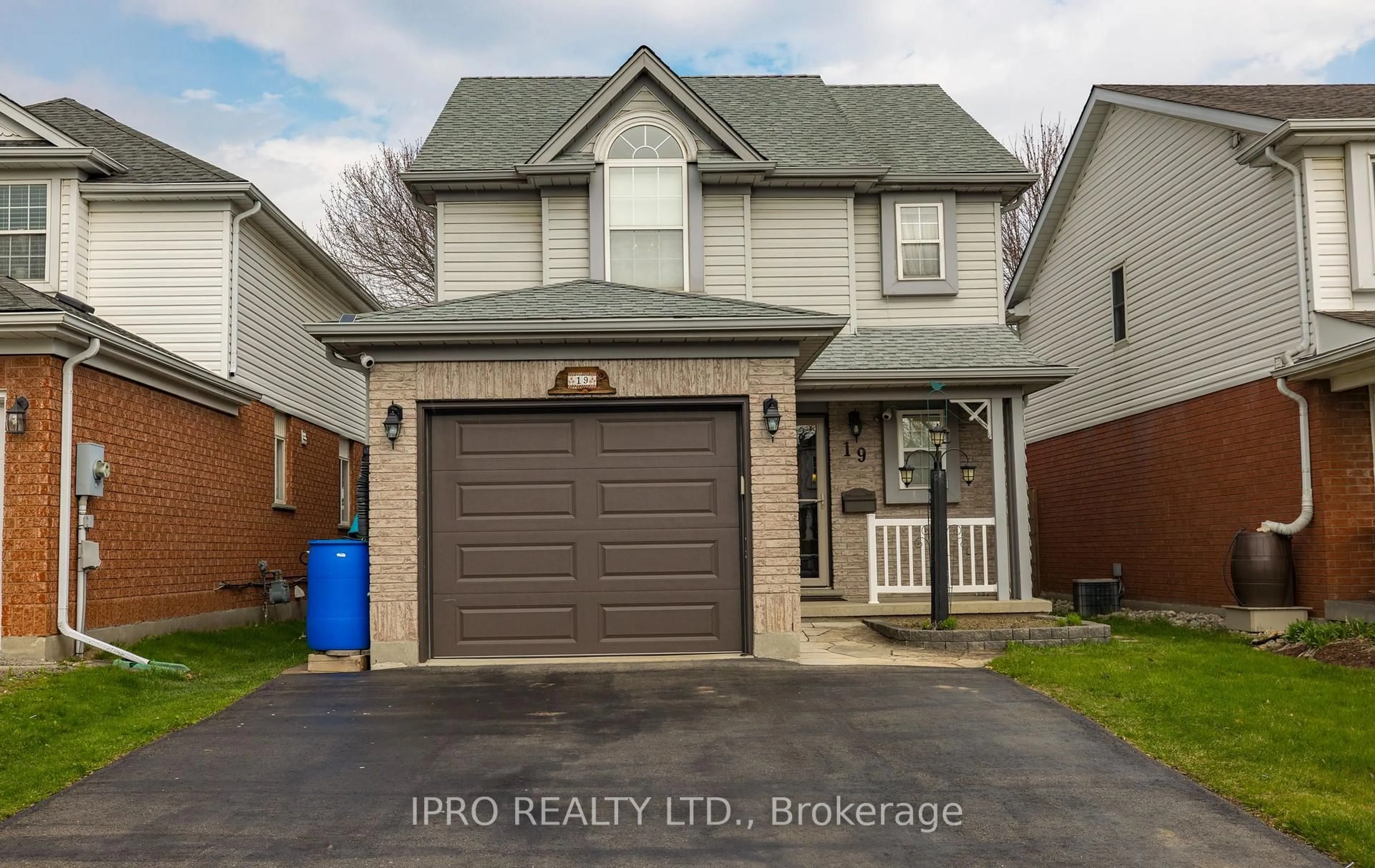 Home with brick exterior material, street for 19 Thompson Dr, Guelph Ontario N1E 7A5
