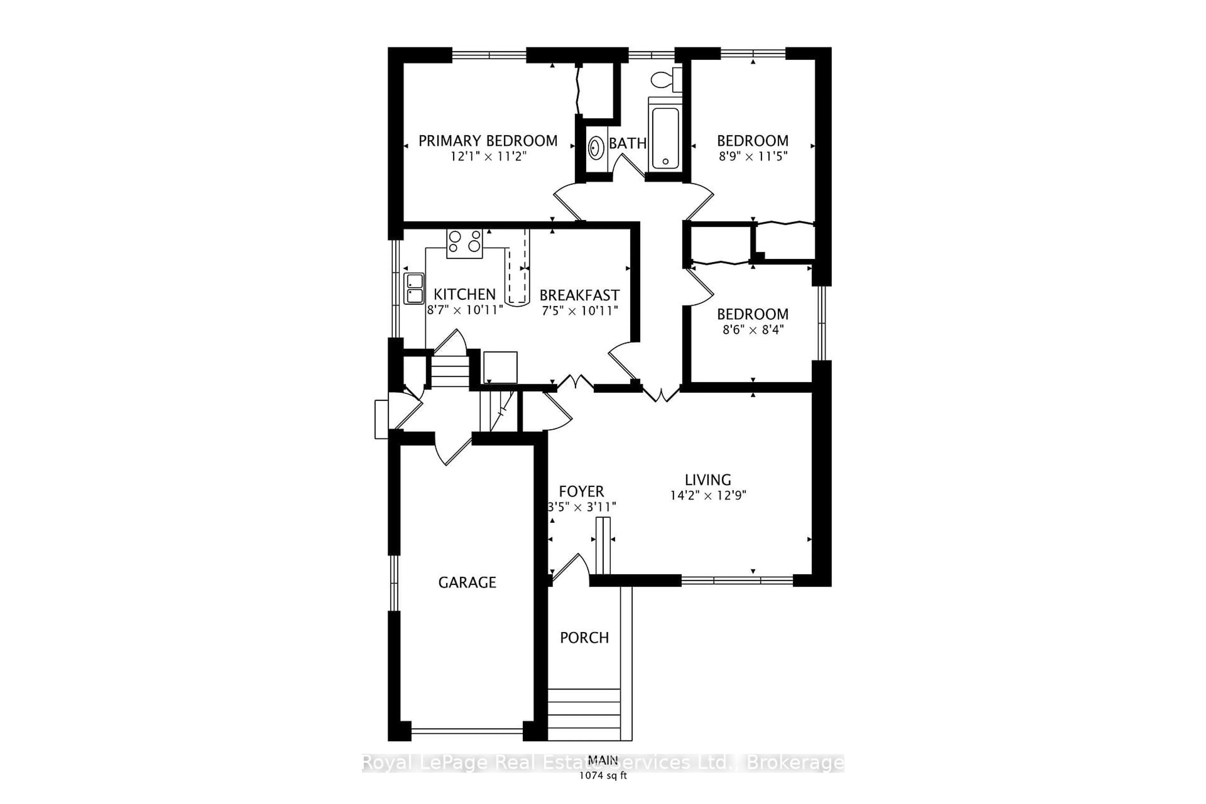 Floor plan for 25 Sandringham Ave, Hamilton Ontario L9C 2H3