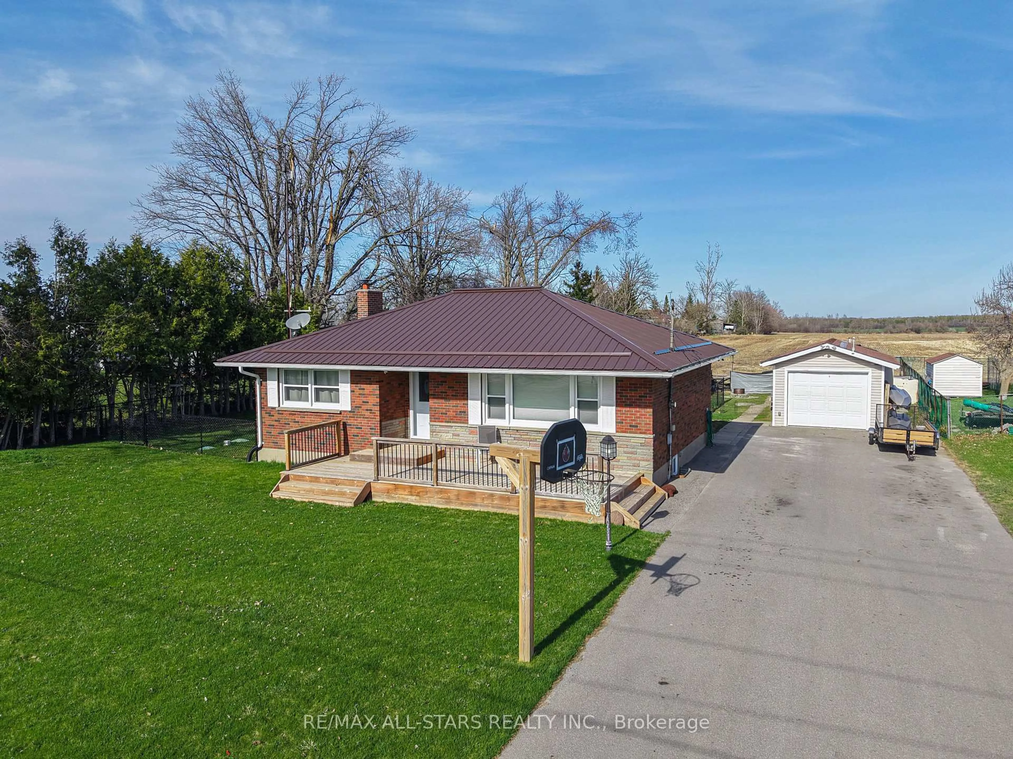 A pic from outside/outdoor area/front of a property/back of a property/a pic from drone, street for 904 Eldon Rd, Kawartha Lakes Ontario K0M 2M0