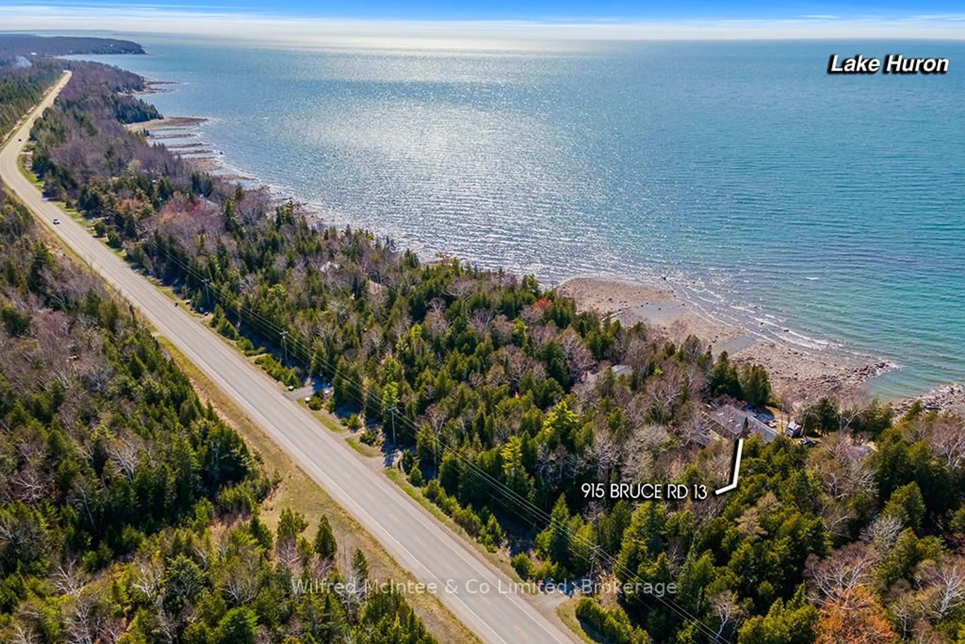 A pic from outside/outdoor area/front of a property/back of a property/a pic from drone, water/lake/river/ocean view for 915 BRUCE ROAD 13 Rd, Native Leased Lands Ontario N0H 2L0