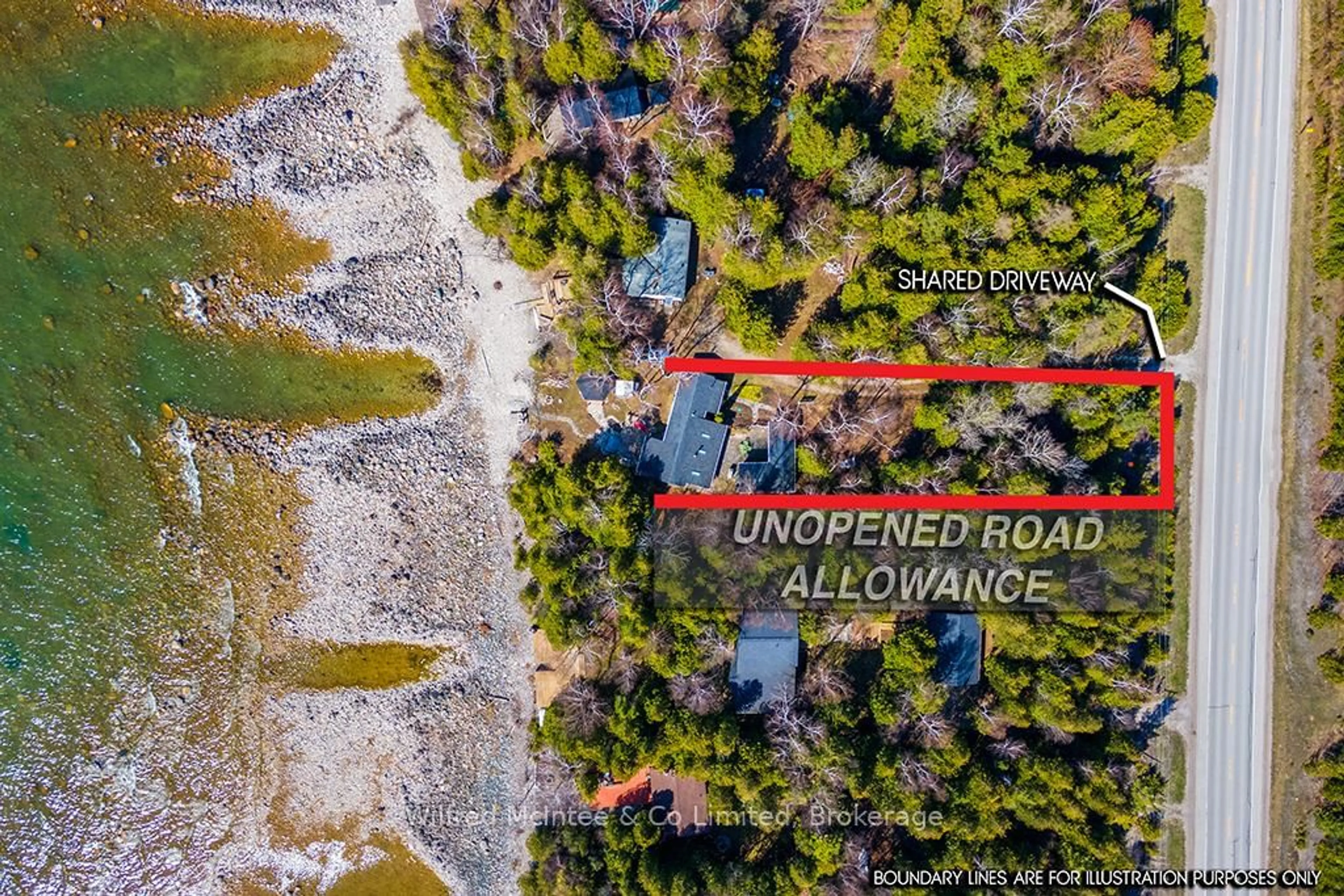 A pic from outside/outdoor area/front of a property/back of a property/a pic from drone, water/lake/river/ocean view for 915 BRUCE ROAD 13 Rd, Native Leased Lands Ontario N0H 2L0