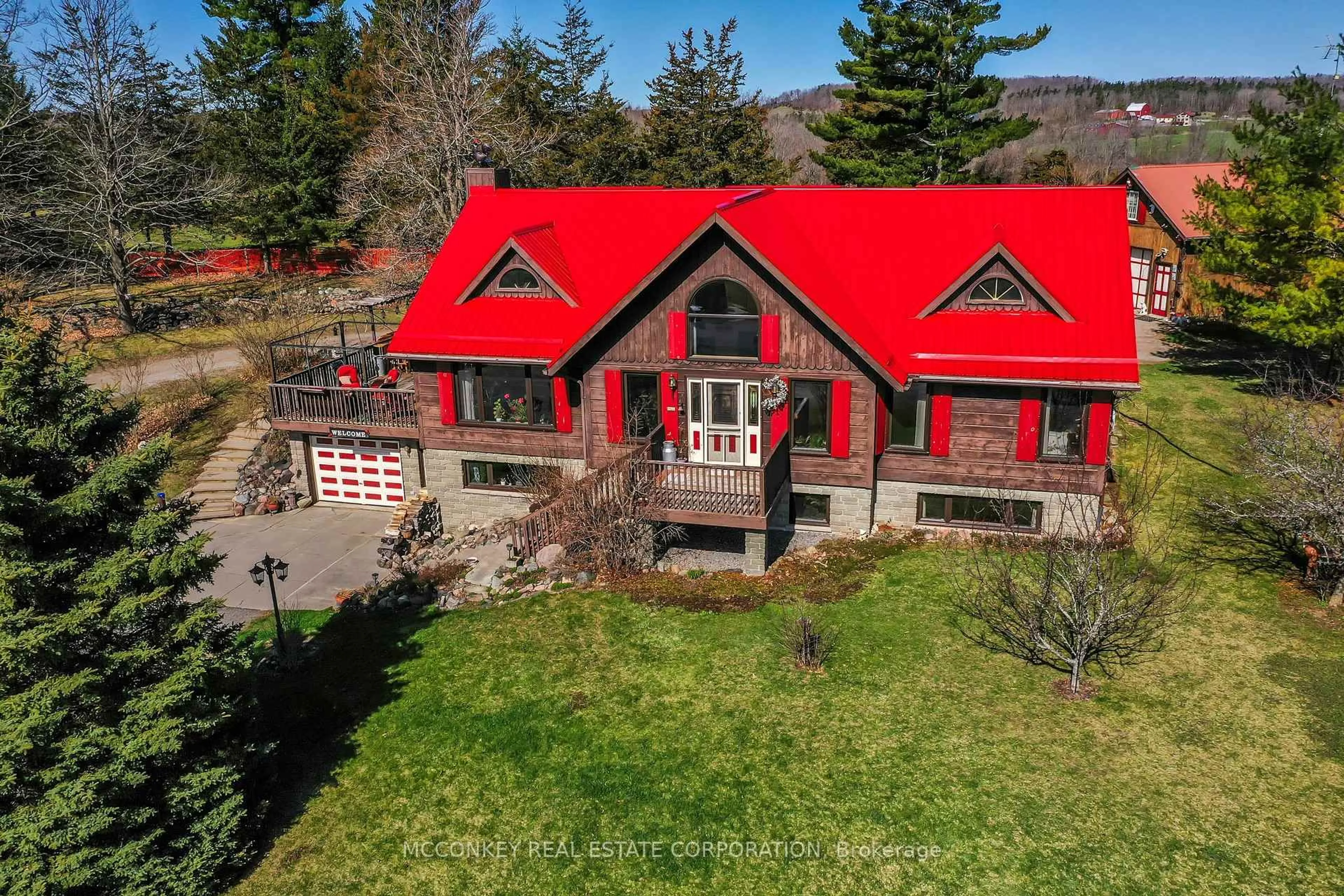 A pic from outside/outdoor area/front of a property/back of a property/a pic from drone, unknown for 538 BANNON Rd, Trent Hills Ontario K0L 1L0