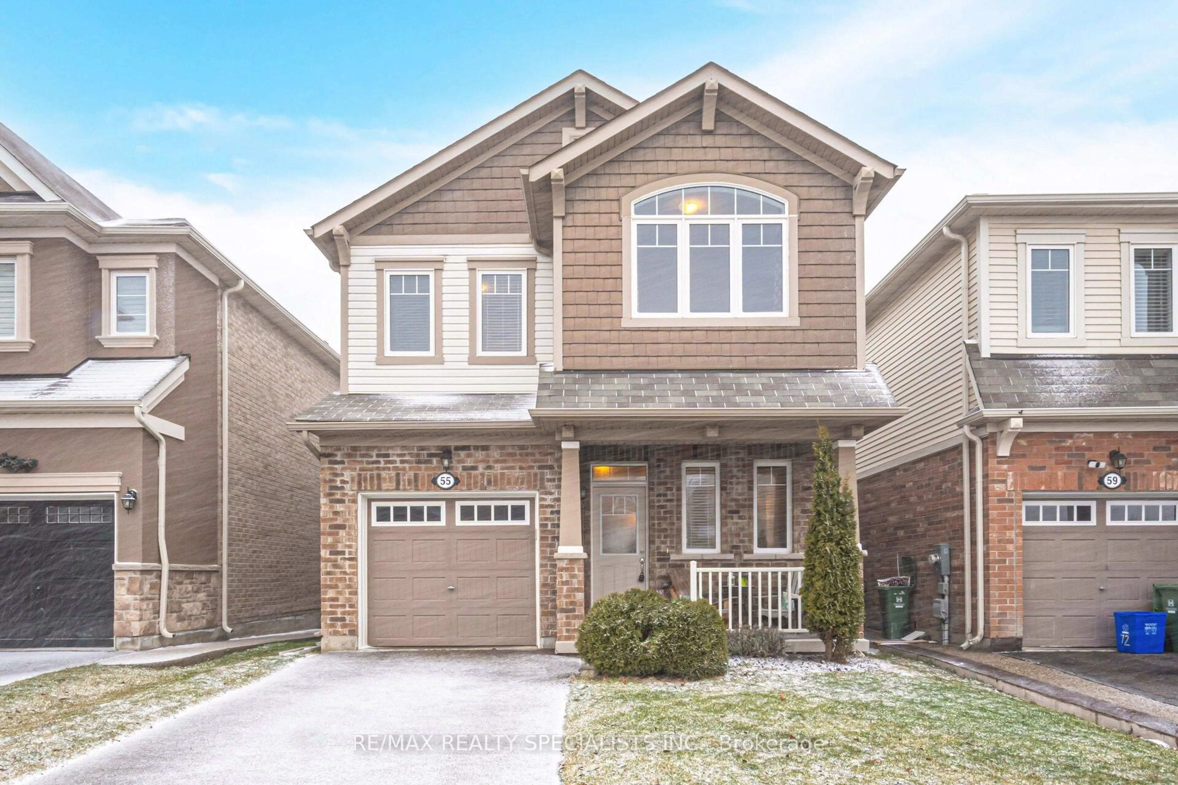 Home with brick exterior material, street for 55 Sipes Dr, Hamilton Ontario L8B 1V1