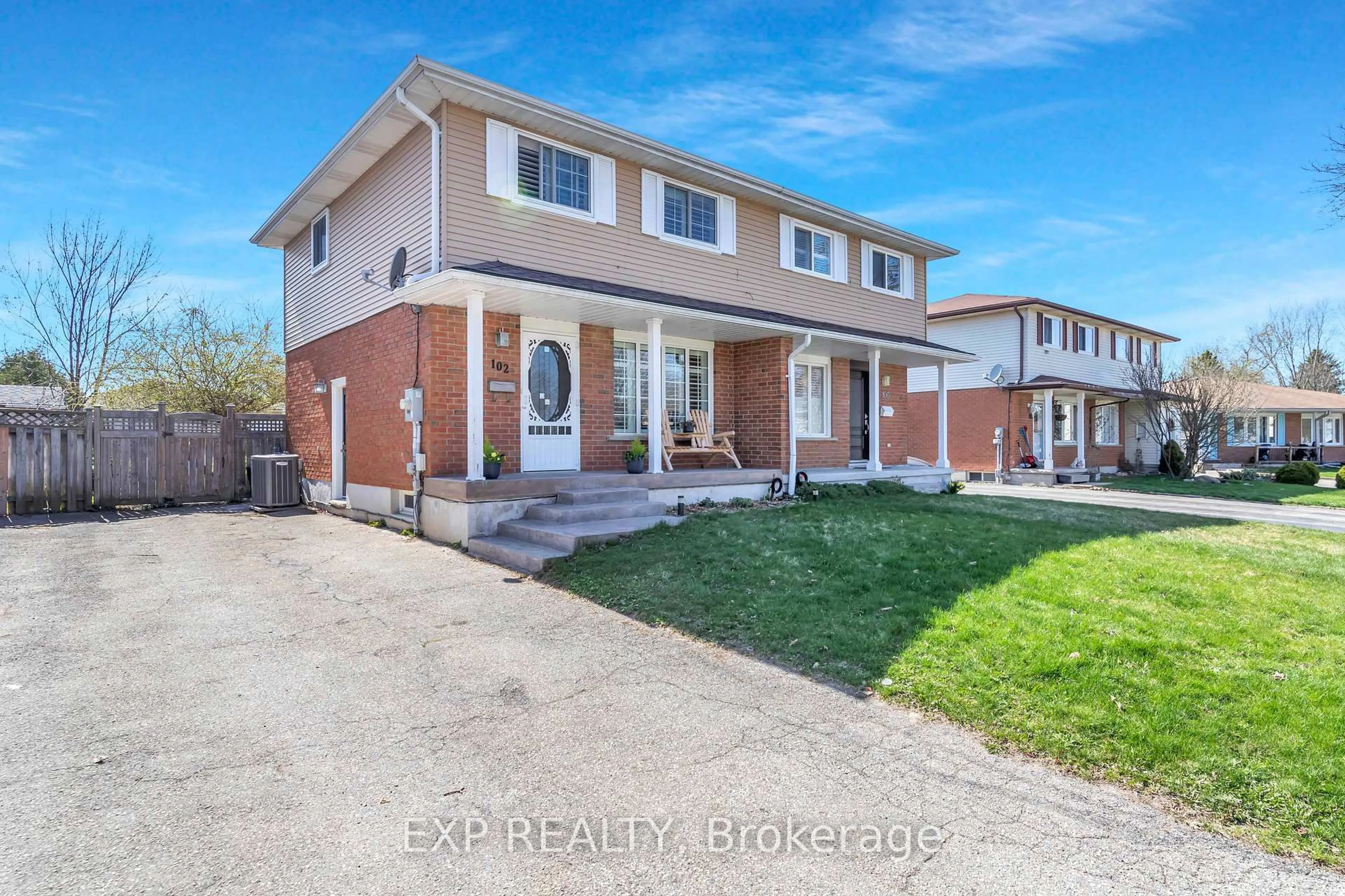 Home with brick exterior material, street for 102 Connelly Dr, Kitchener Ontario N2N 2V2
