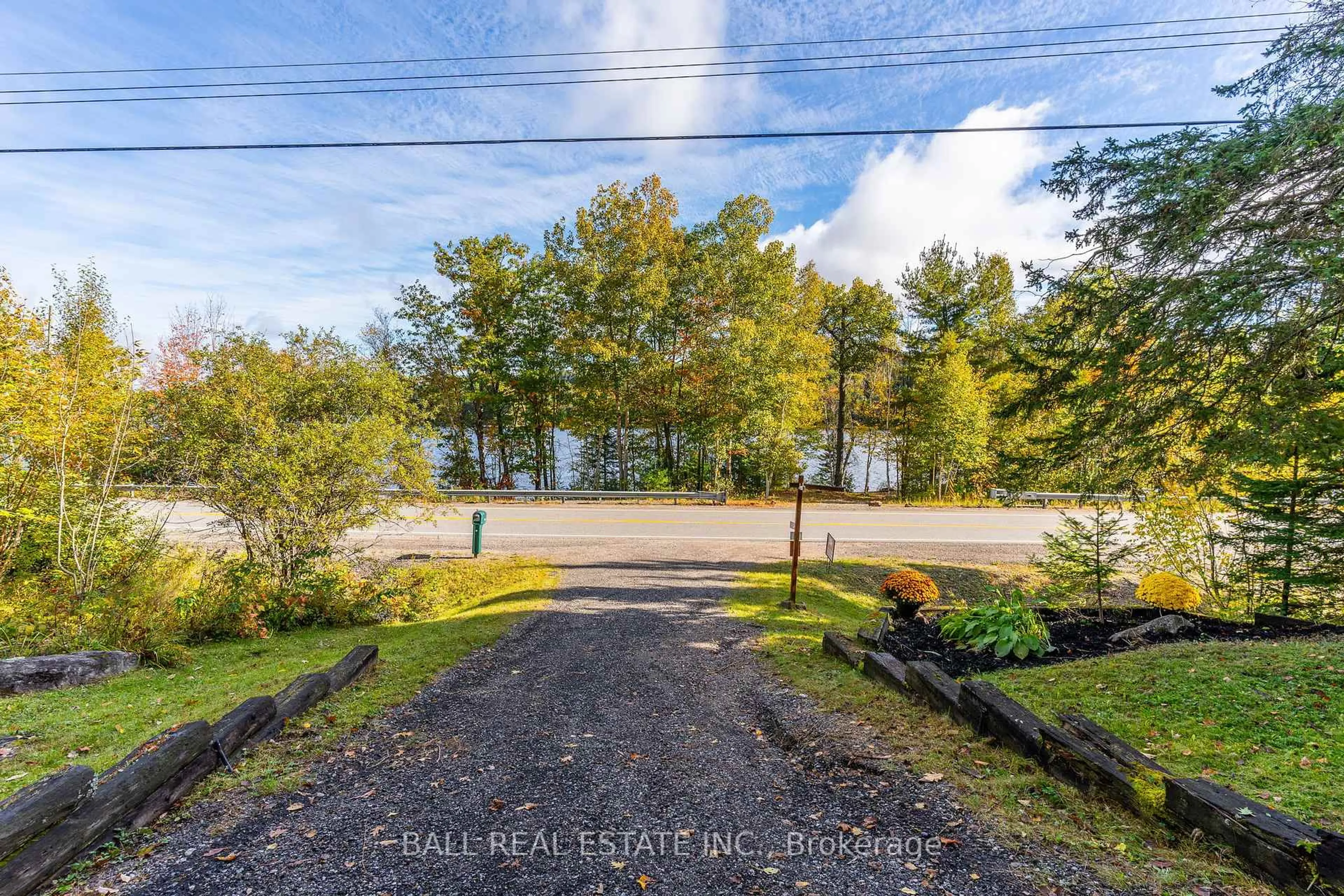 A pic from outside/outdoor area/front of a property/back of a property/a pic from drone, water/lake/river/ocean view for 19181 Highway 35 N/A, Algonquin Highlands Ontario K0M 1S0
