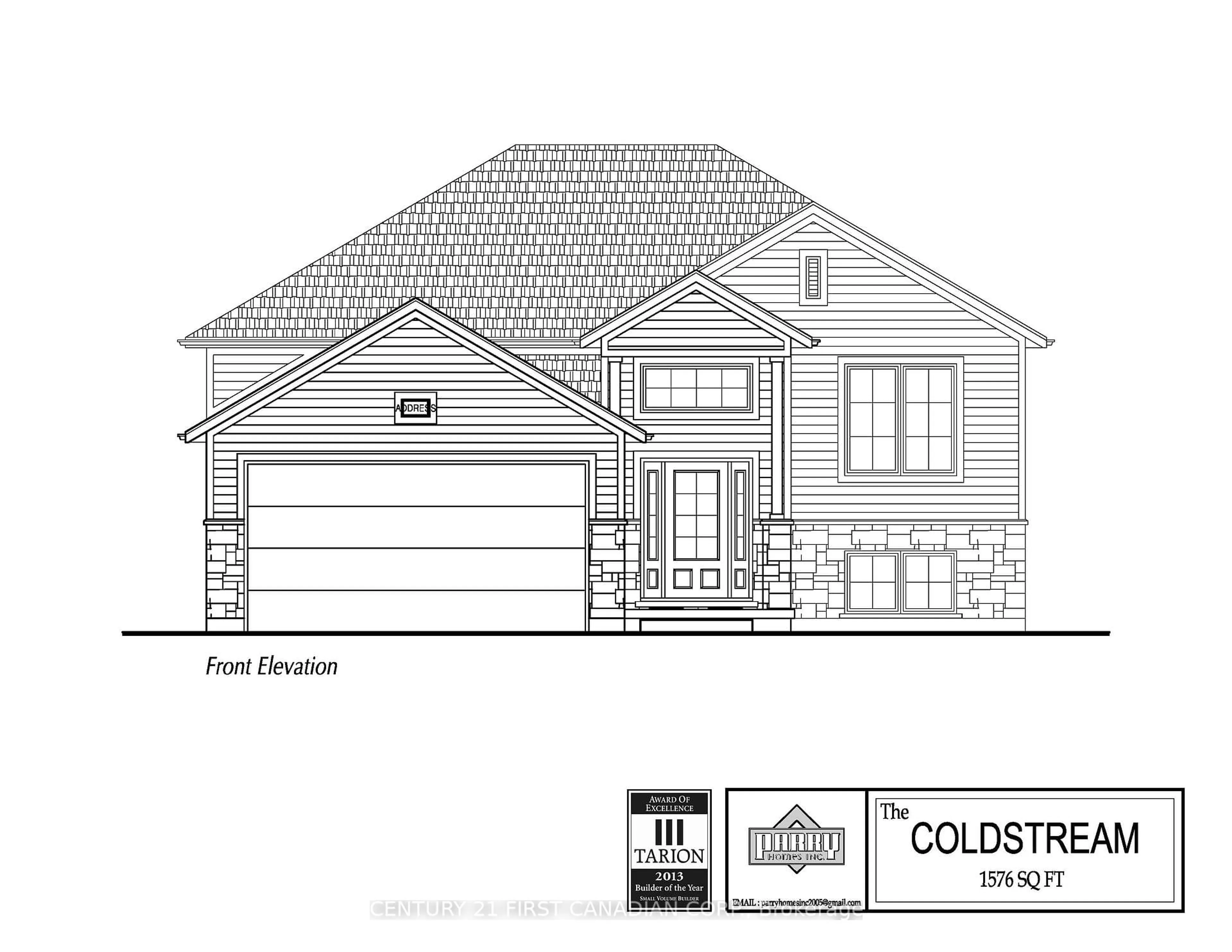 Home with brick exterior material, building for 19 Postma Cres, North Middlesex Ontario N0M 1A0