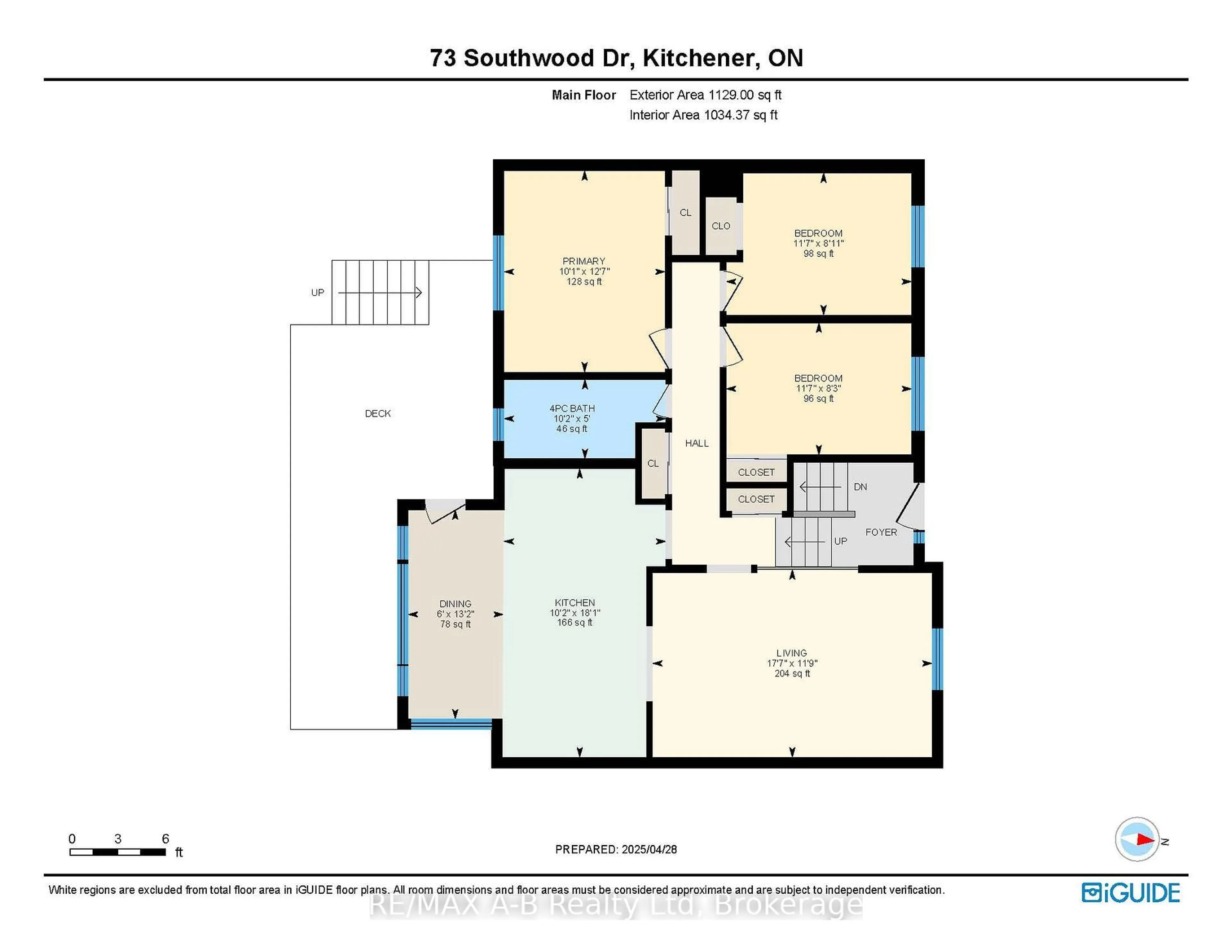 Floor plan for 73 Southwood Dr, Kitchener Ontario N2E 2E6