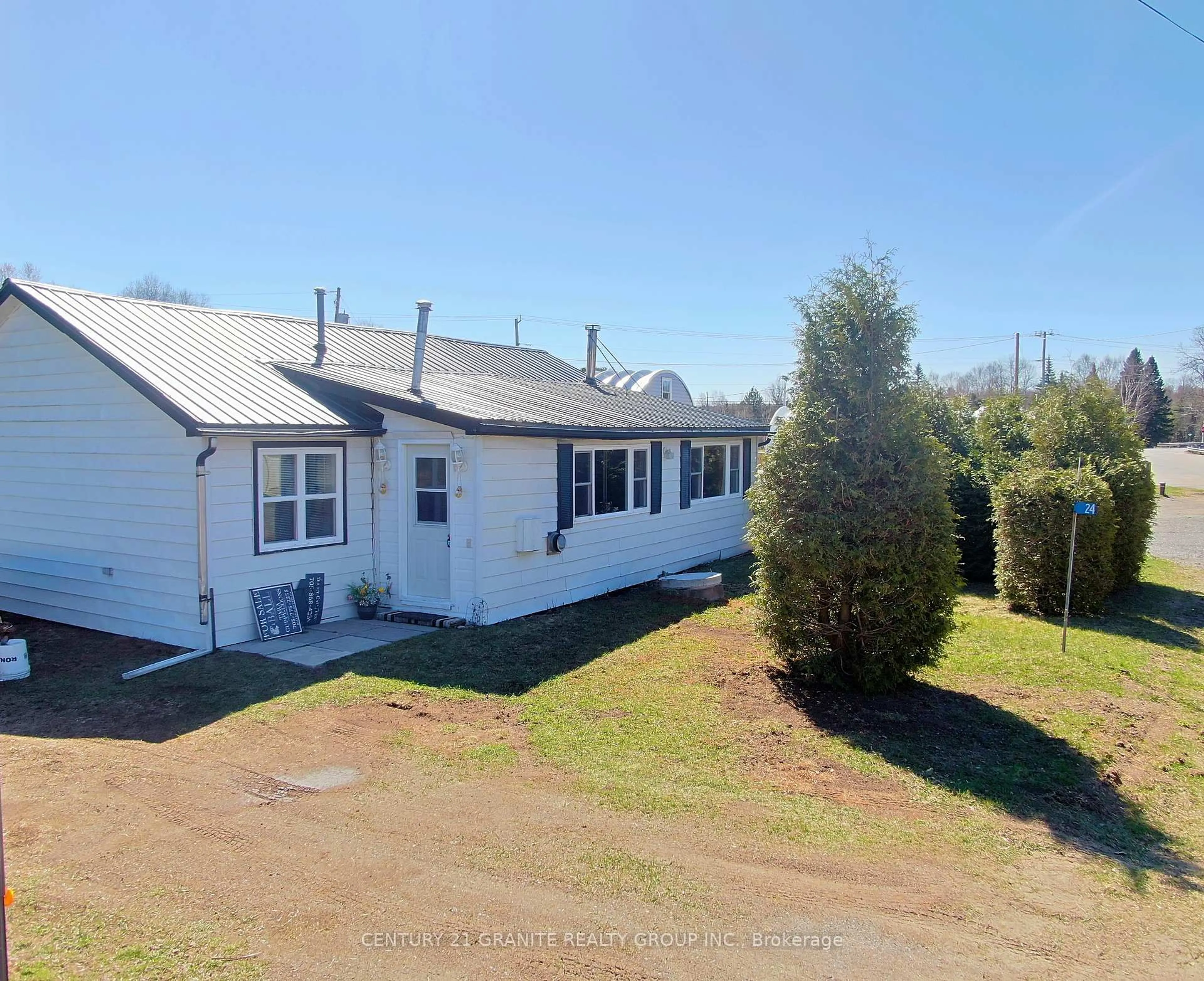 A pic from outside/outdoor area/front of a property/back of a property/a pic from drone, unknown for 24 Paudash Lake Rd, Bancroft Ontario K0L 1C0