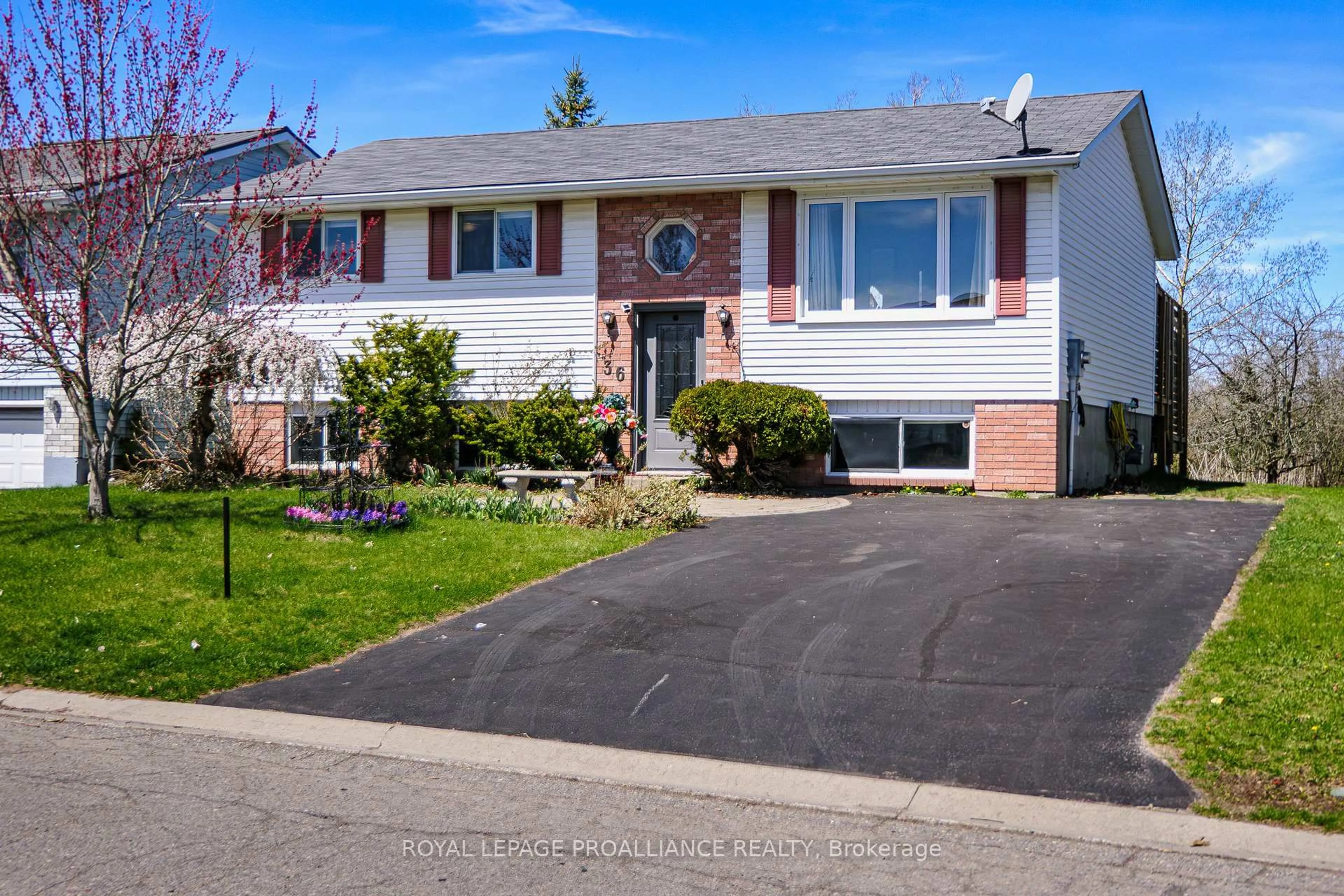 Home with vinyl exterior material, street for 36 Fleming Rd, Quinte West Ontario K8V 6P7