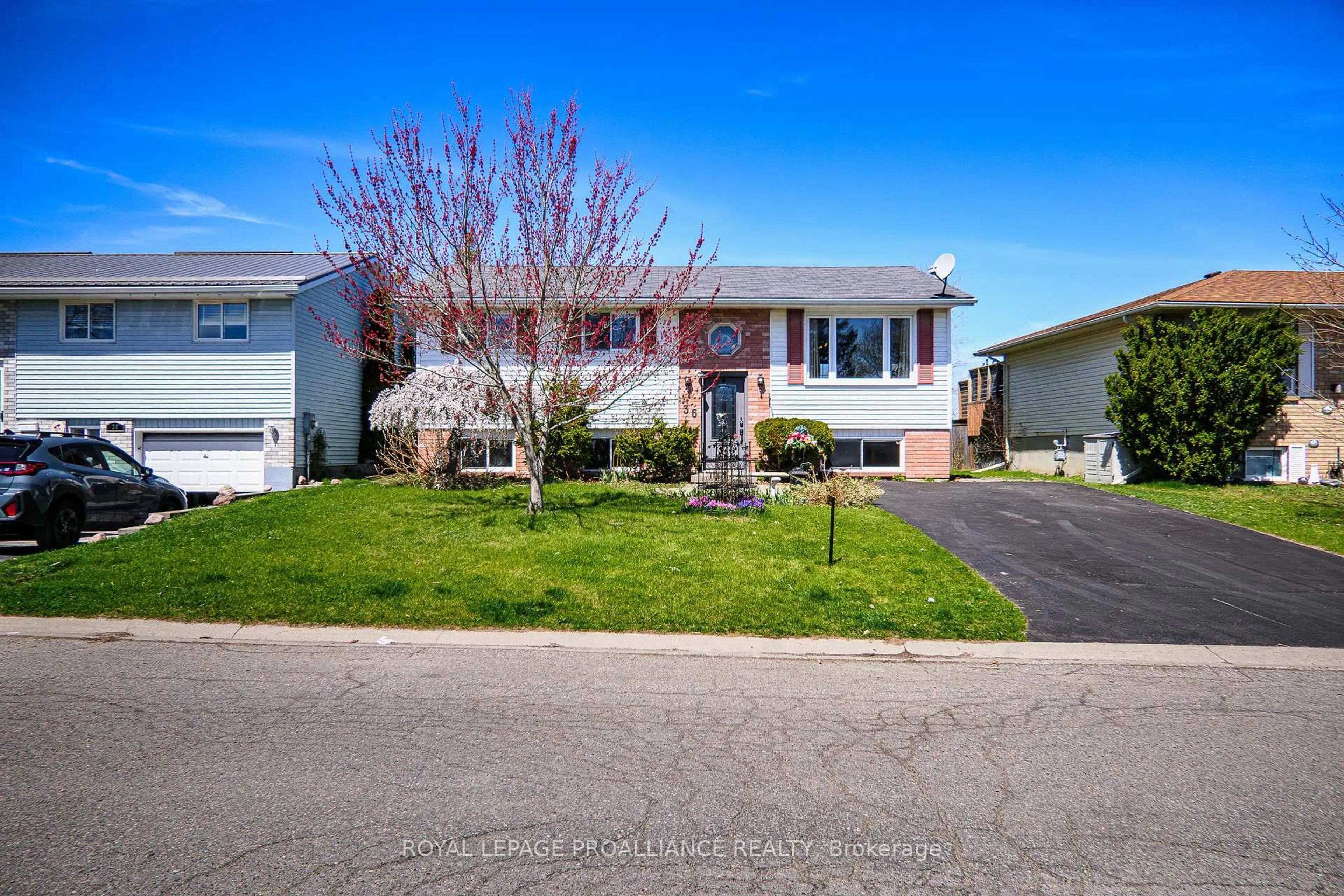 Home with vinyl exterior material, street for 36 Fleming Rd, Quinte West Ontario K8V 6P7