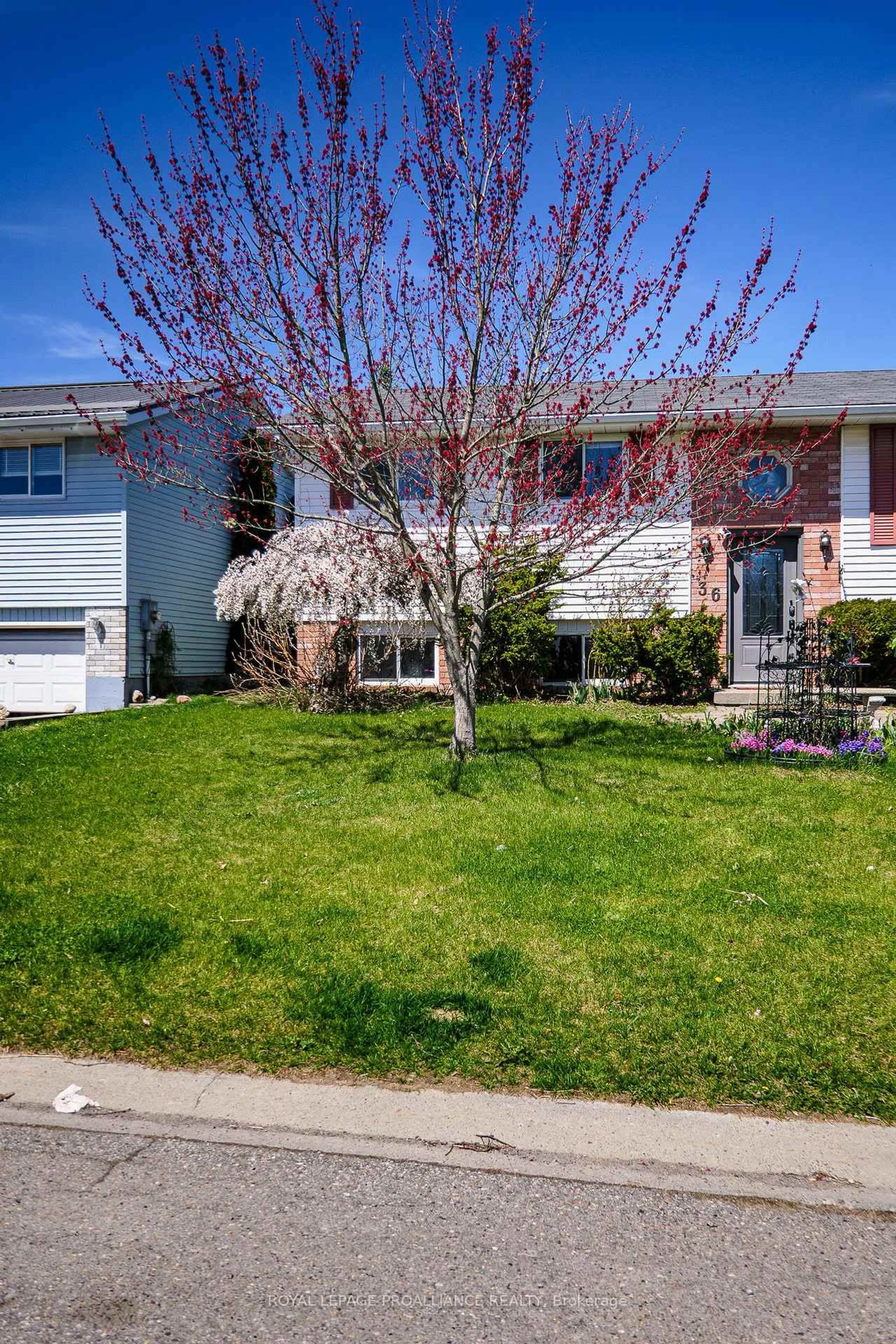 Home with vinyl exterior material, street for 36 Fleming Rd, Quinte West Ontario K8V 6P7