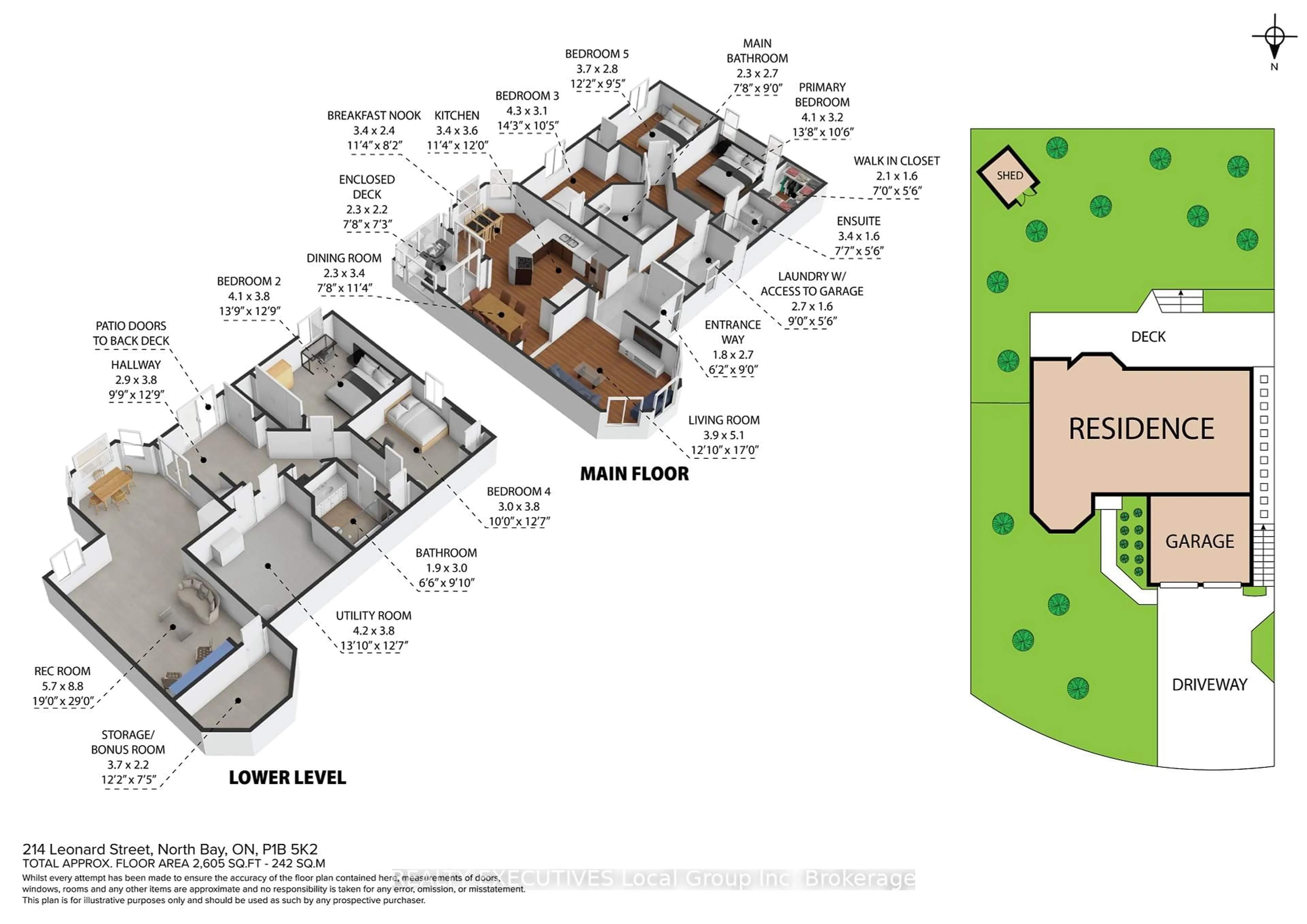 Floor plan for 214 LEONARD St, North Bay Ontario P1B 5K2