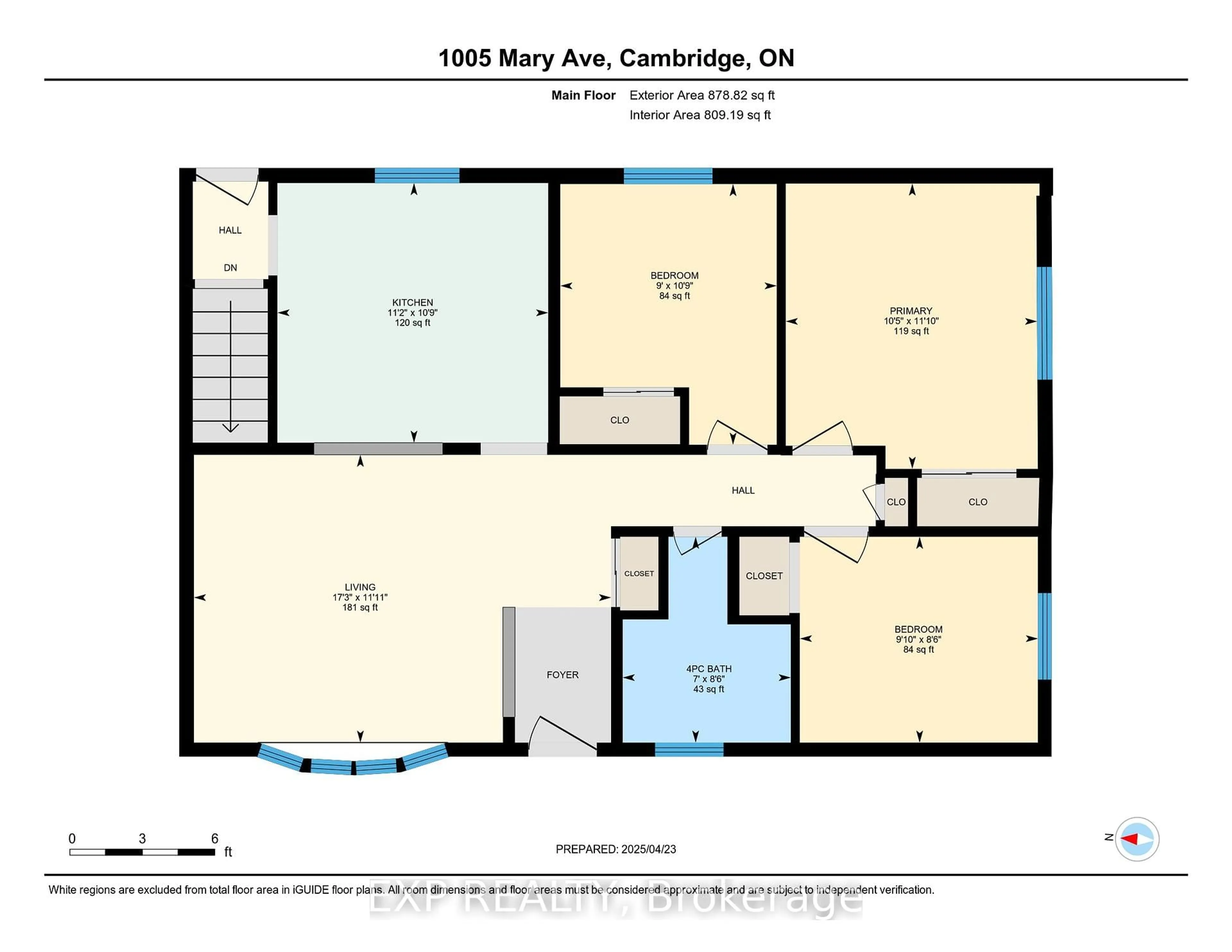 Floor plan for 1005 Mary Ave, Cambridge Ontario N3H 4N6