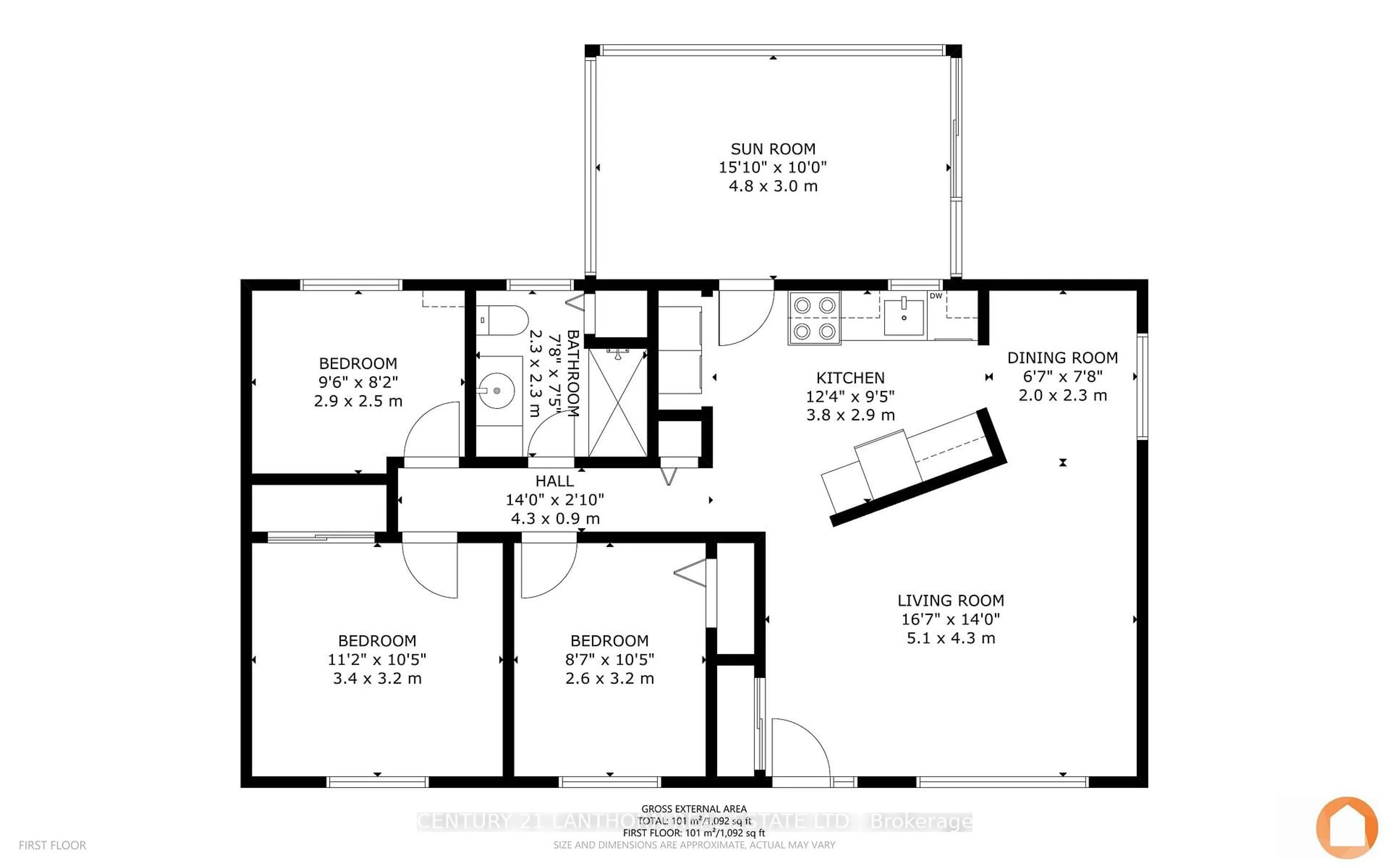 Floor plan for 111 Eastview Blvd, Quinte West Ontario K8N 4Z3