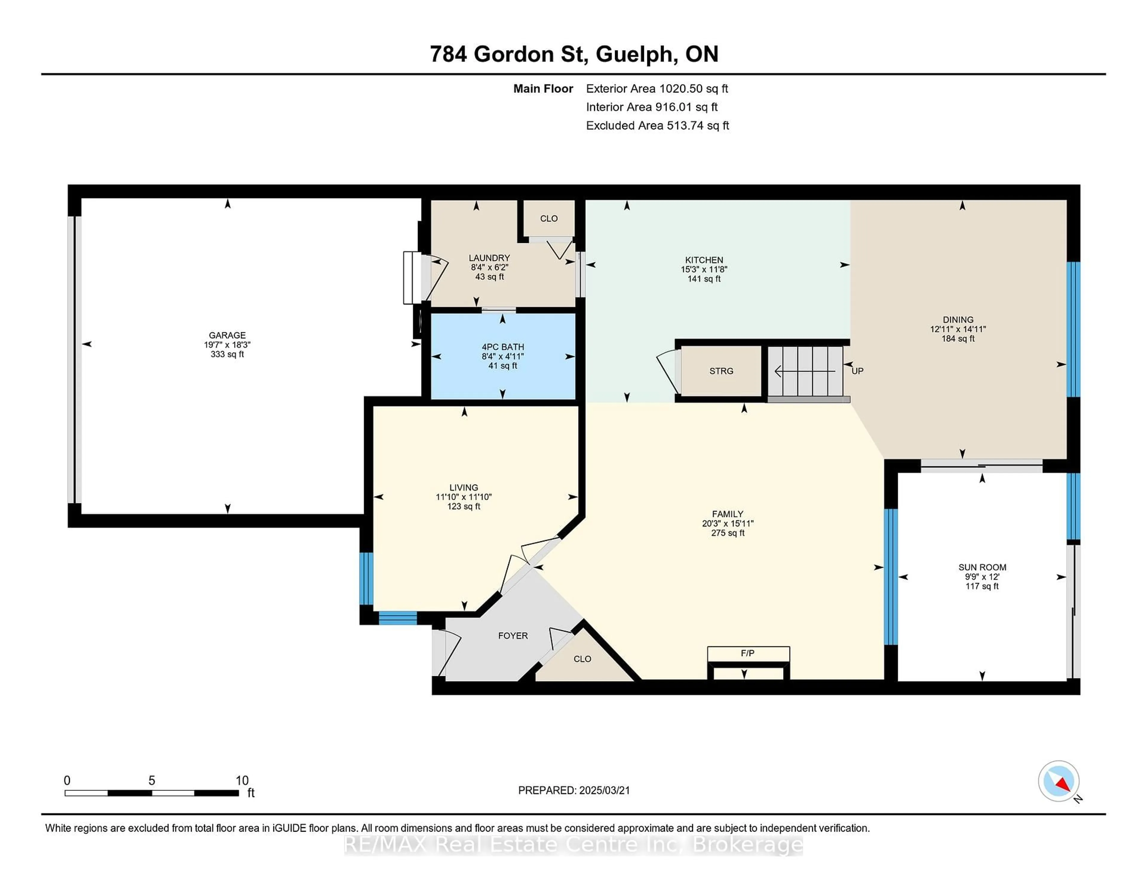 Floor plan for 784 Gordon St #20, Guelph Ontario N1G 5C8