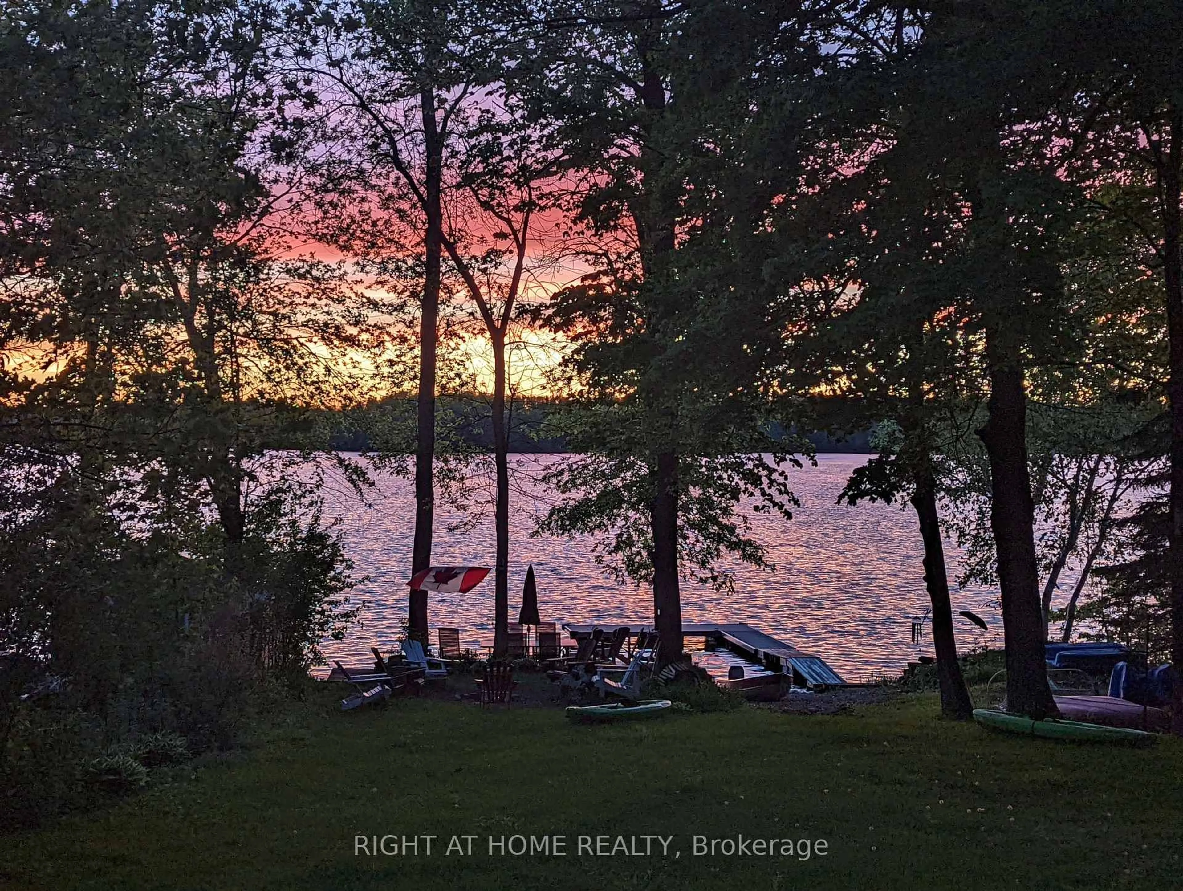 A pic from outside/outdoor area/front of a property/back of a property/a pic from drone, water/lake/river/ocean view for 187 Campbell Beach Rd, Kawartha Lakes Ontario L0K 1B0