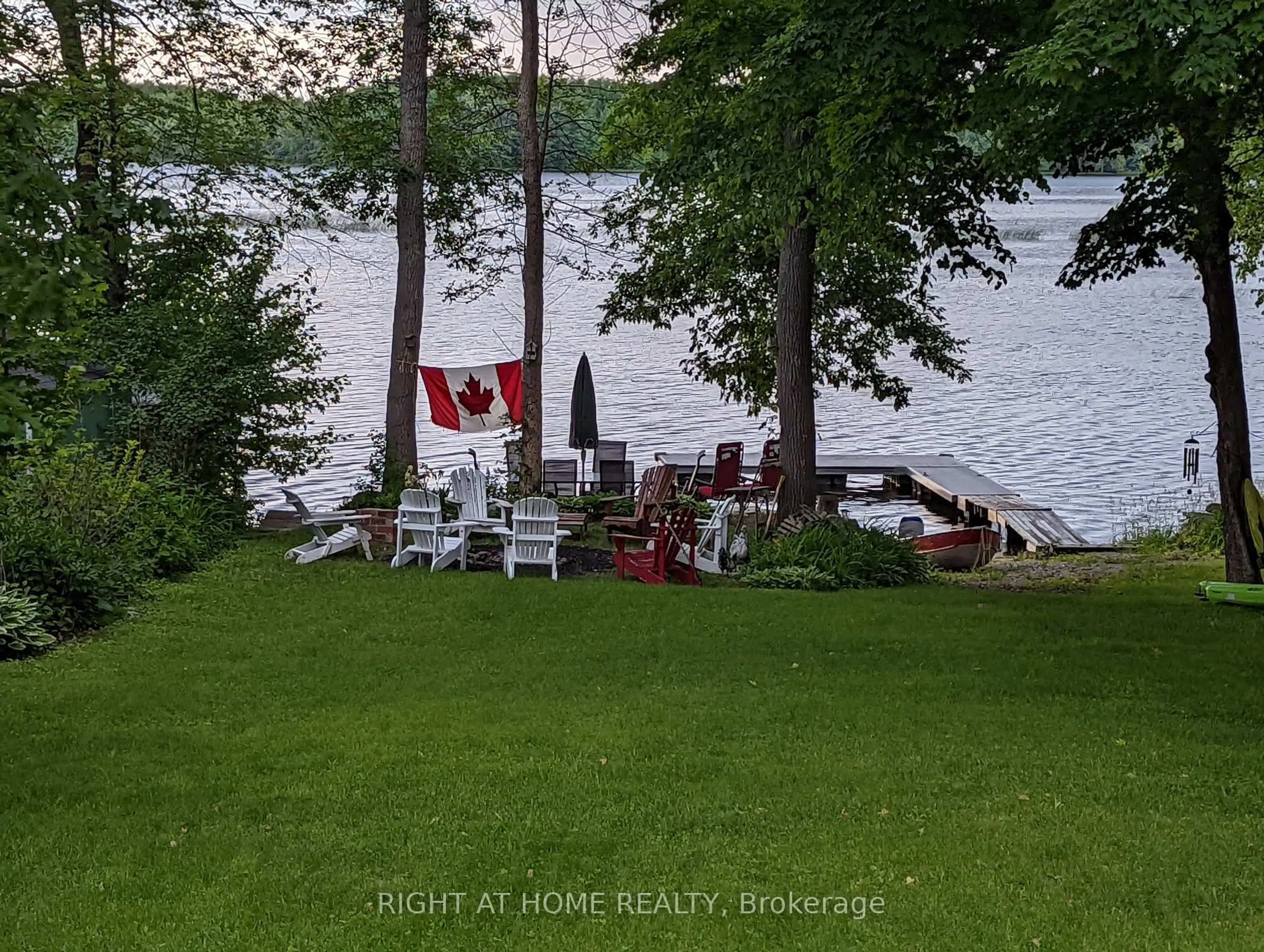 A pic from outside/outdoor area/front of a property/back of a property/a pic from drone, water/lake/river/ocean view for 187 Campbell Beach Rd, Kawartha Lakes Ontario L0K 1B0