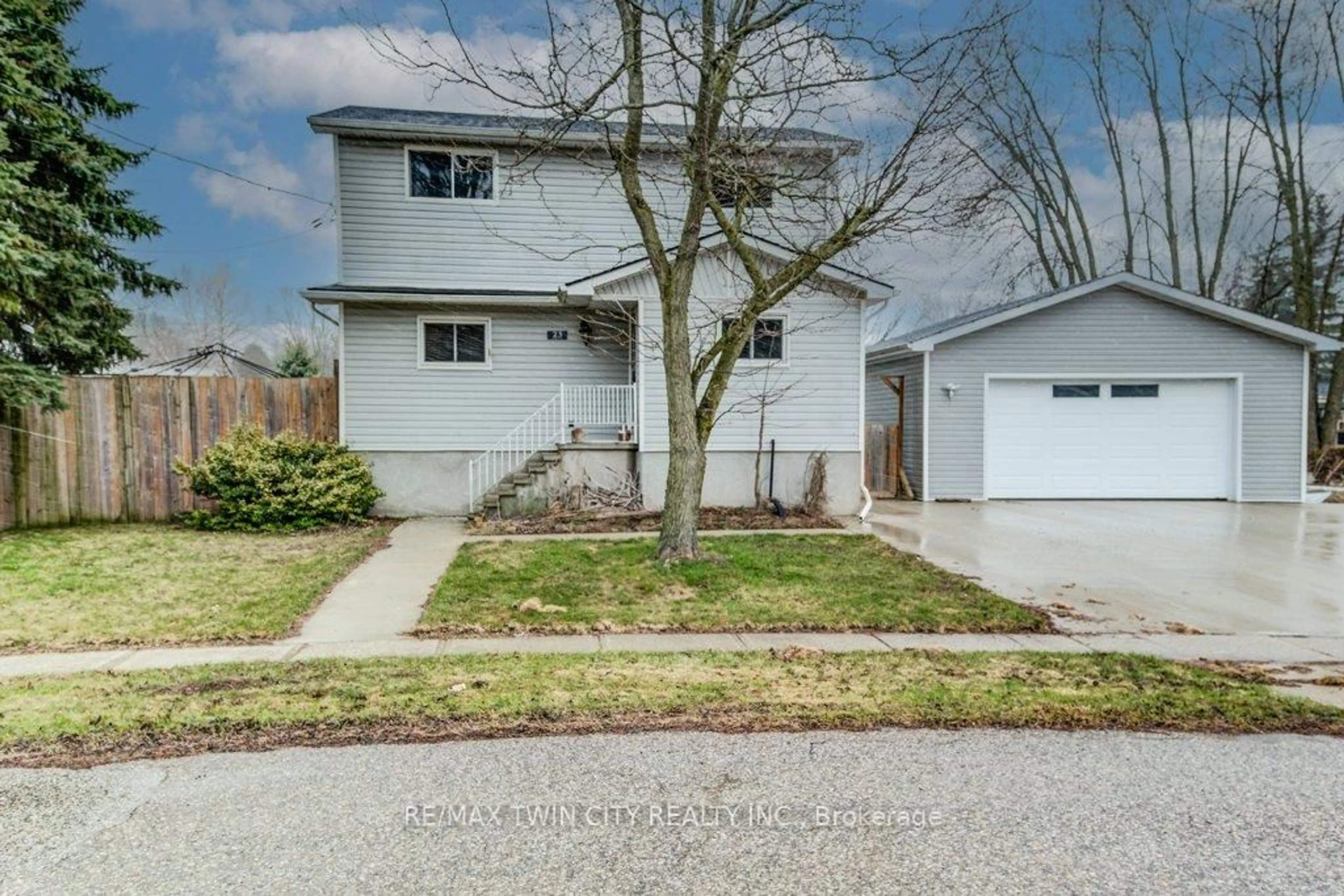 Home with vinyl exterior material, street for 23 James St, Blandford-Blenheim Ontario N0J 1B0