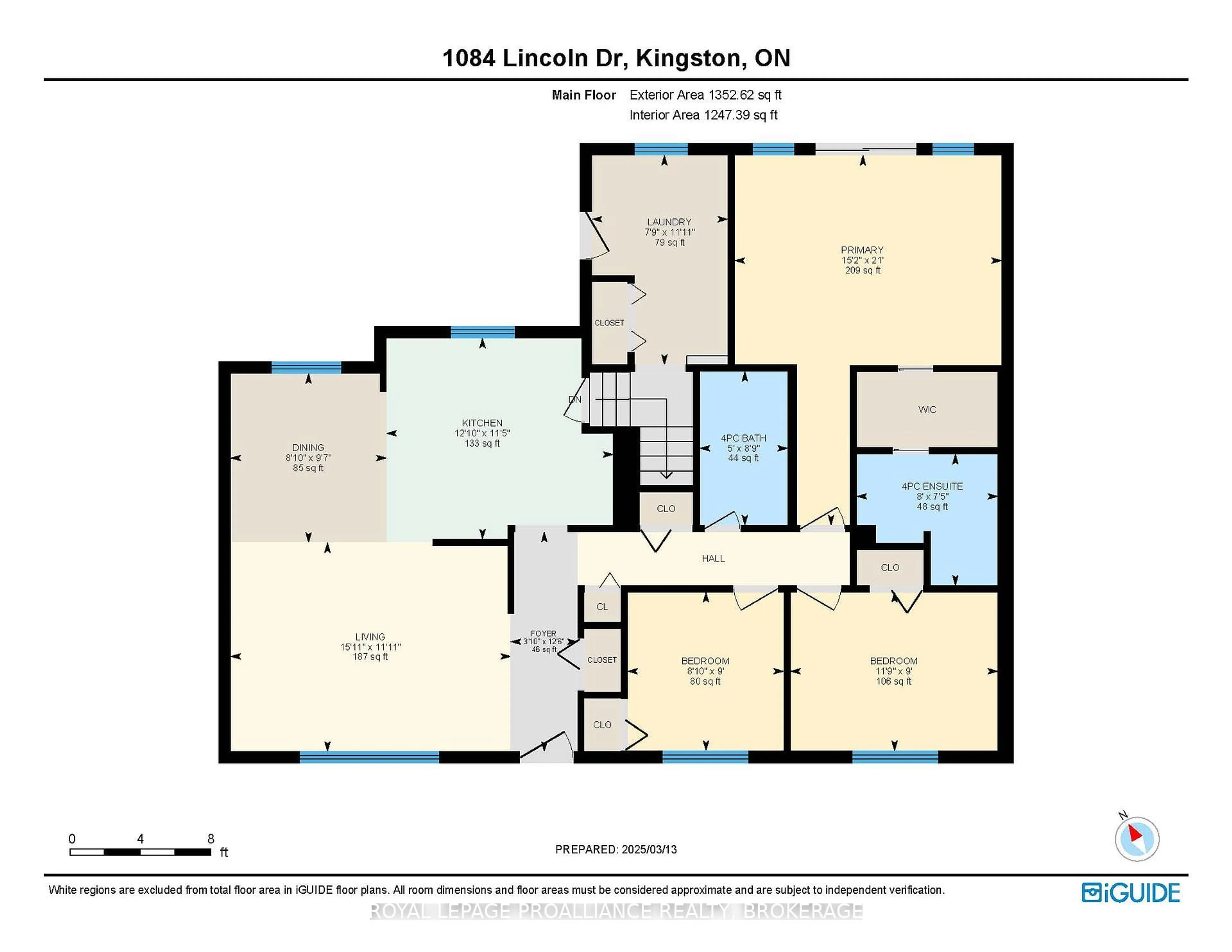 Floor plan for 1084 Lincoln Dr, Kingston Ontario K7M 4Z4