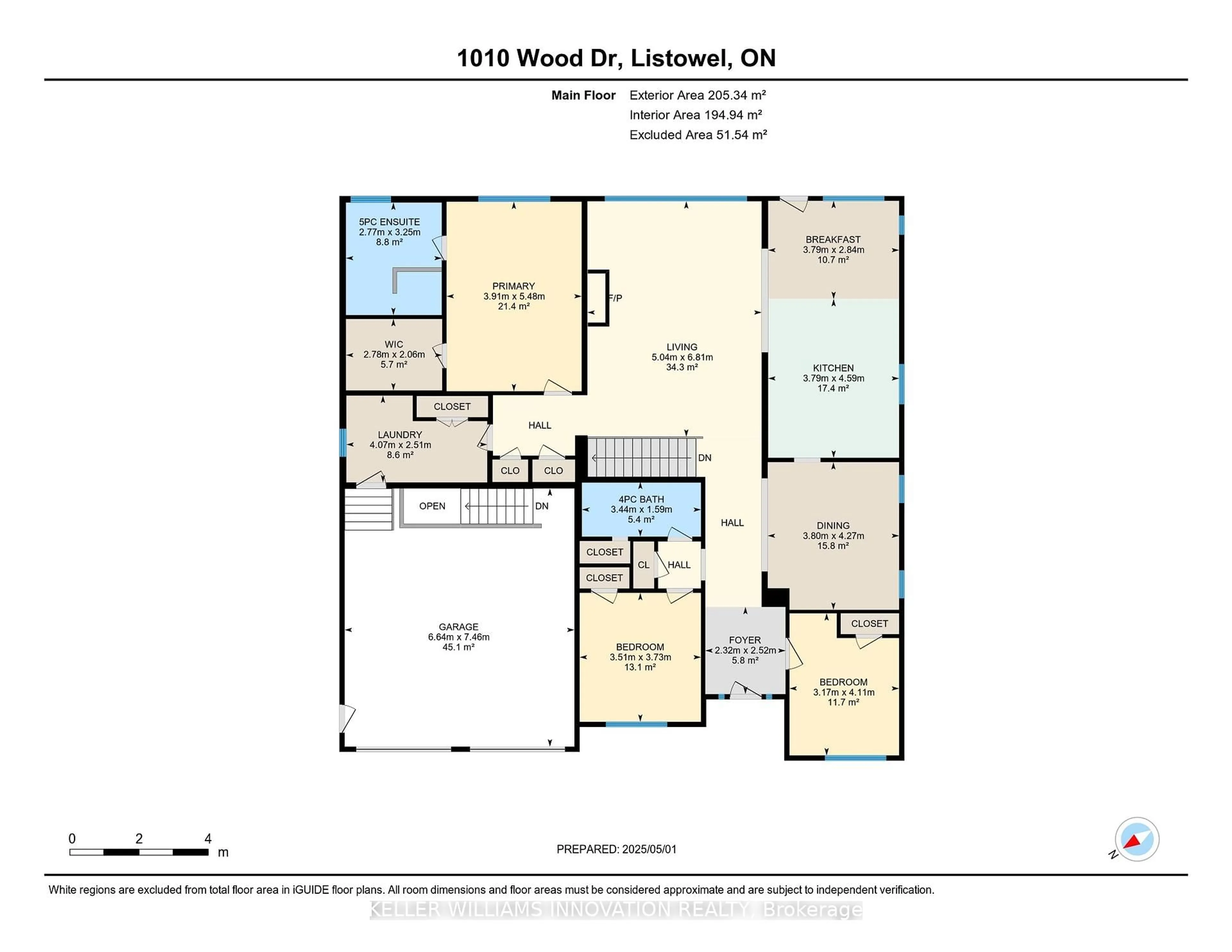 Floor plan for 1010 Wood Dr, North Perth Ontario N4W 0B6