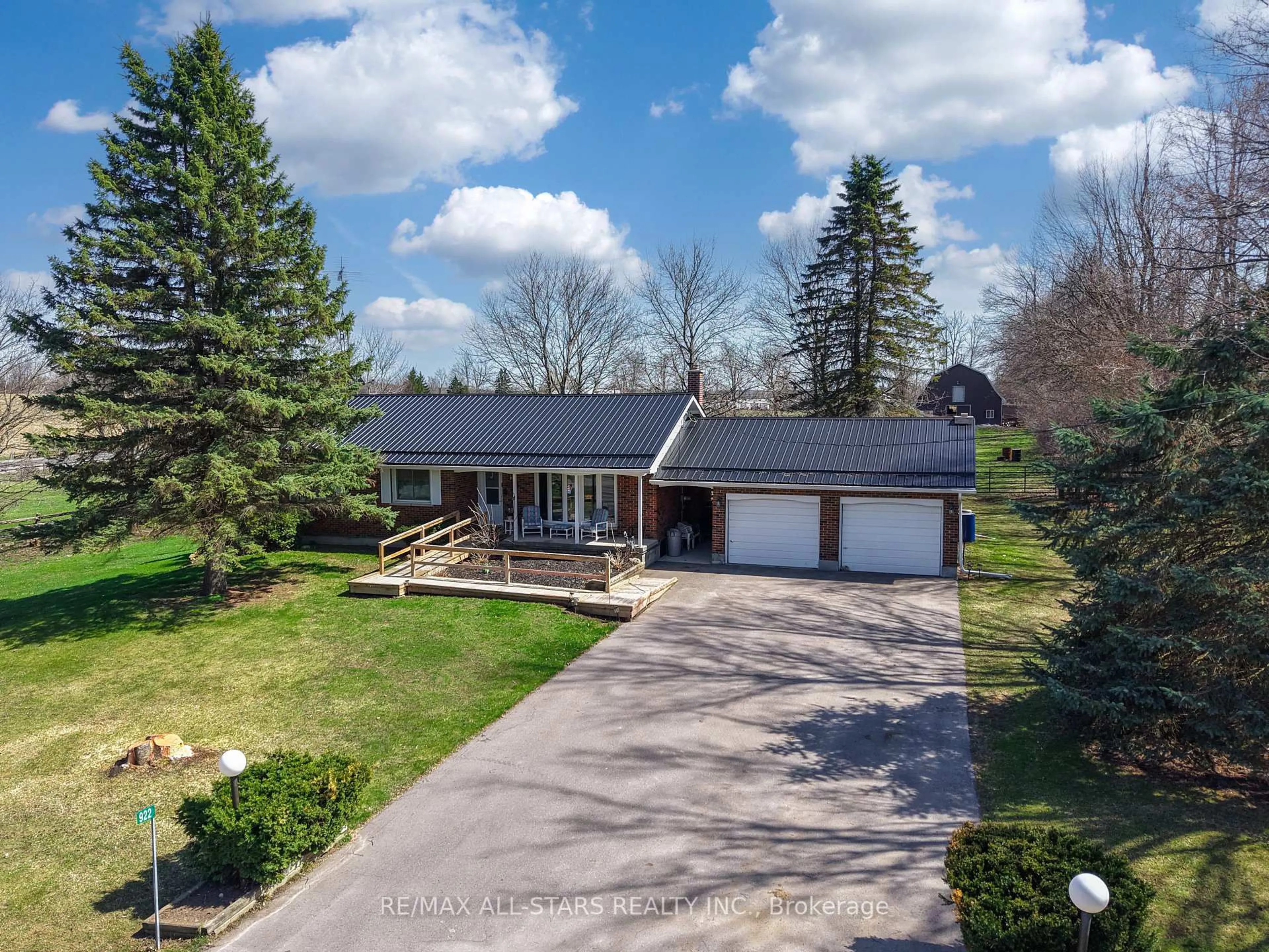 A pic from outside/outdoor area/front of a property/back of a property/a pic from drone, street for 922 Cottingham Rd, Kawartha Lakes Ontario K0L 2W0