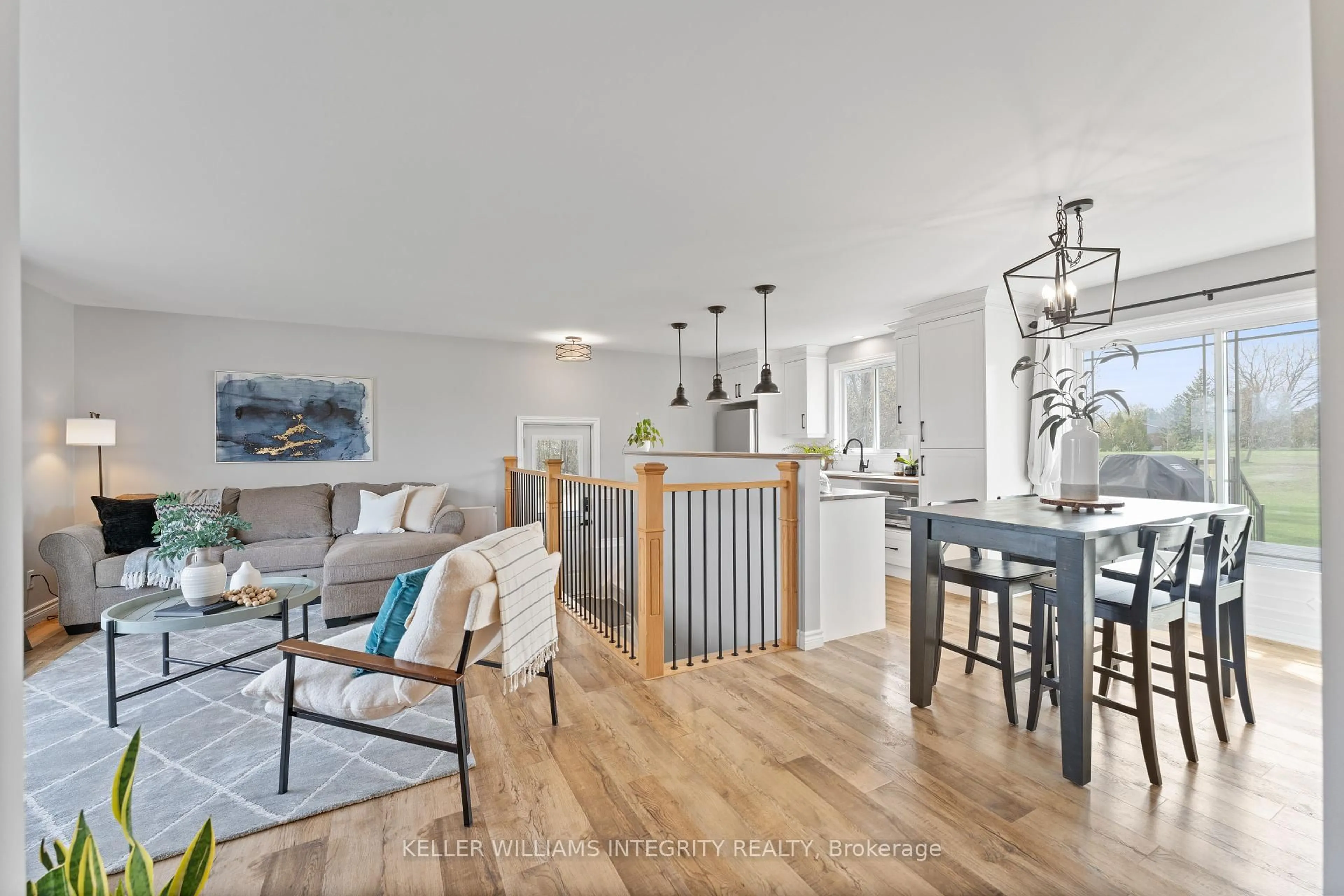 Open concept kitchen, wood/laminate floor for 2215 Abbott Rd, North Grenville Ontario K0G 1J0