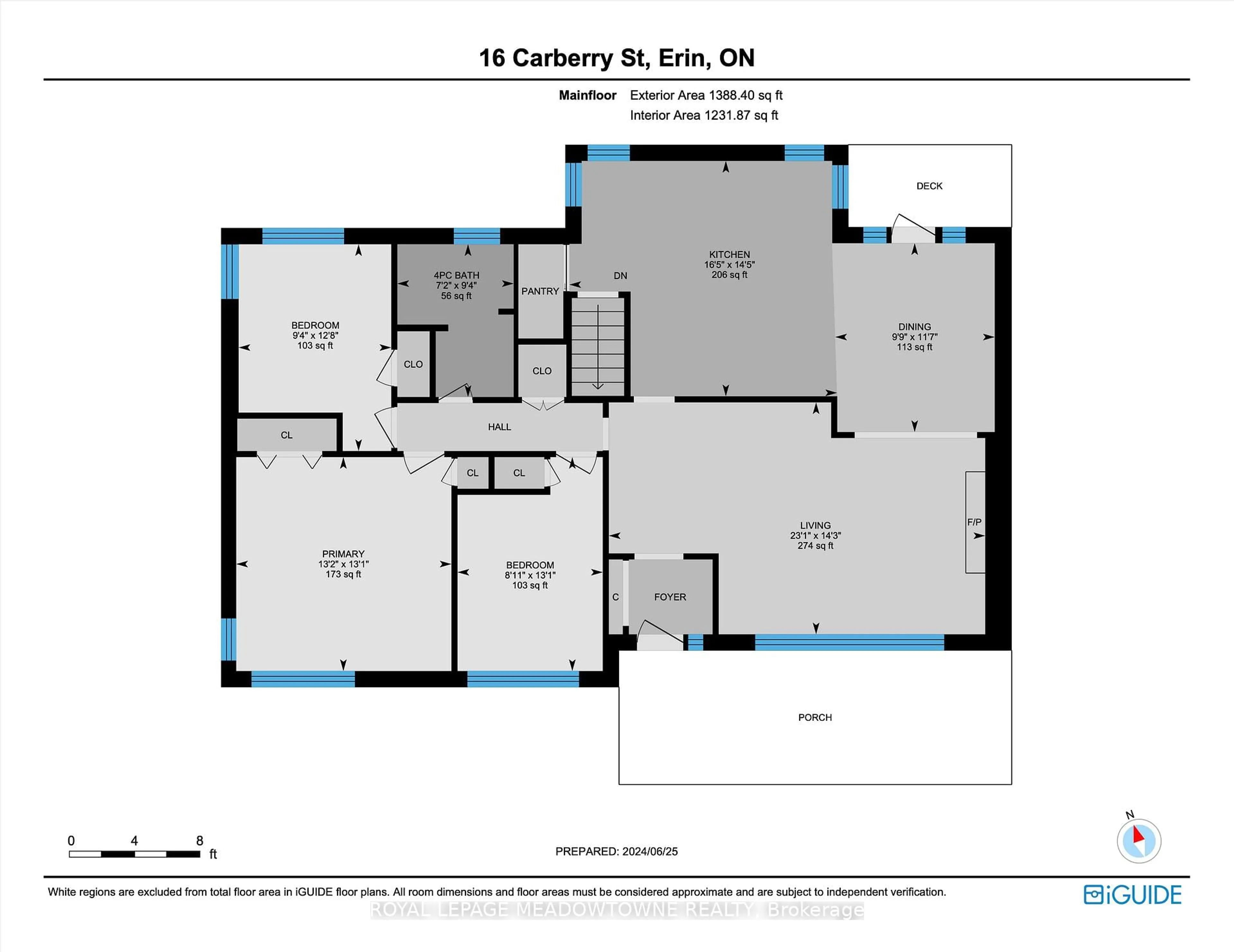 Floor plan for 16 Carberry St, Erin Ontario N0B 1T0
