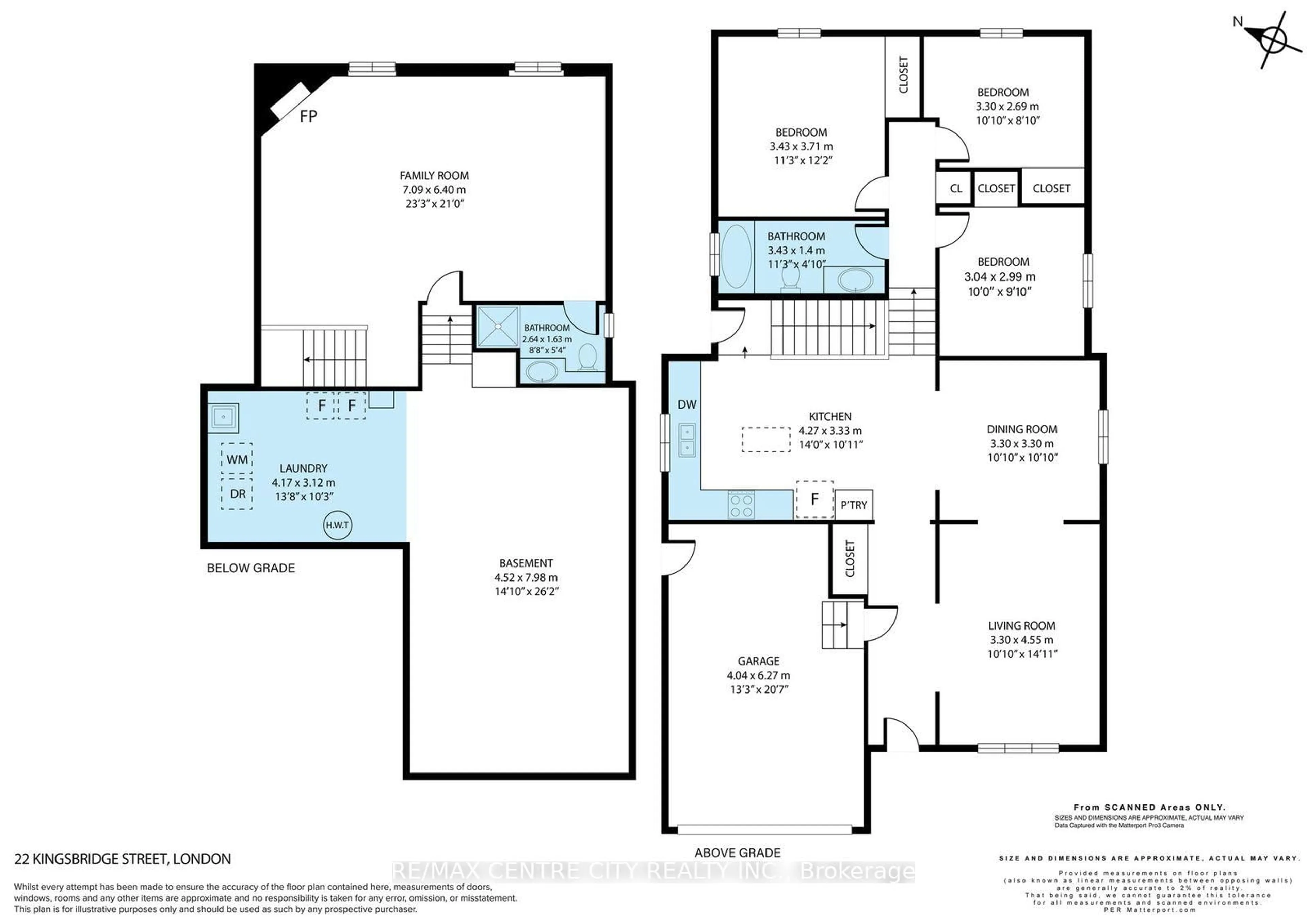 Floor plan for 22 Kingsbridge St, London East Ontario N5V 4S9