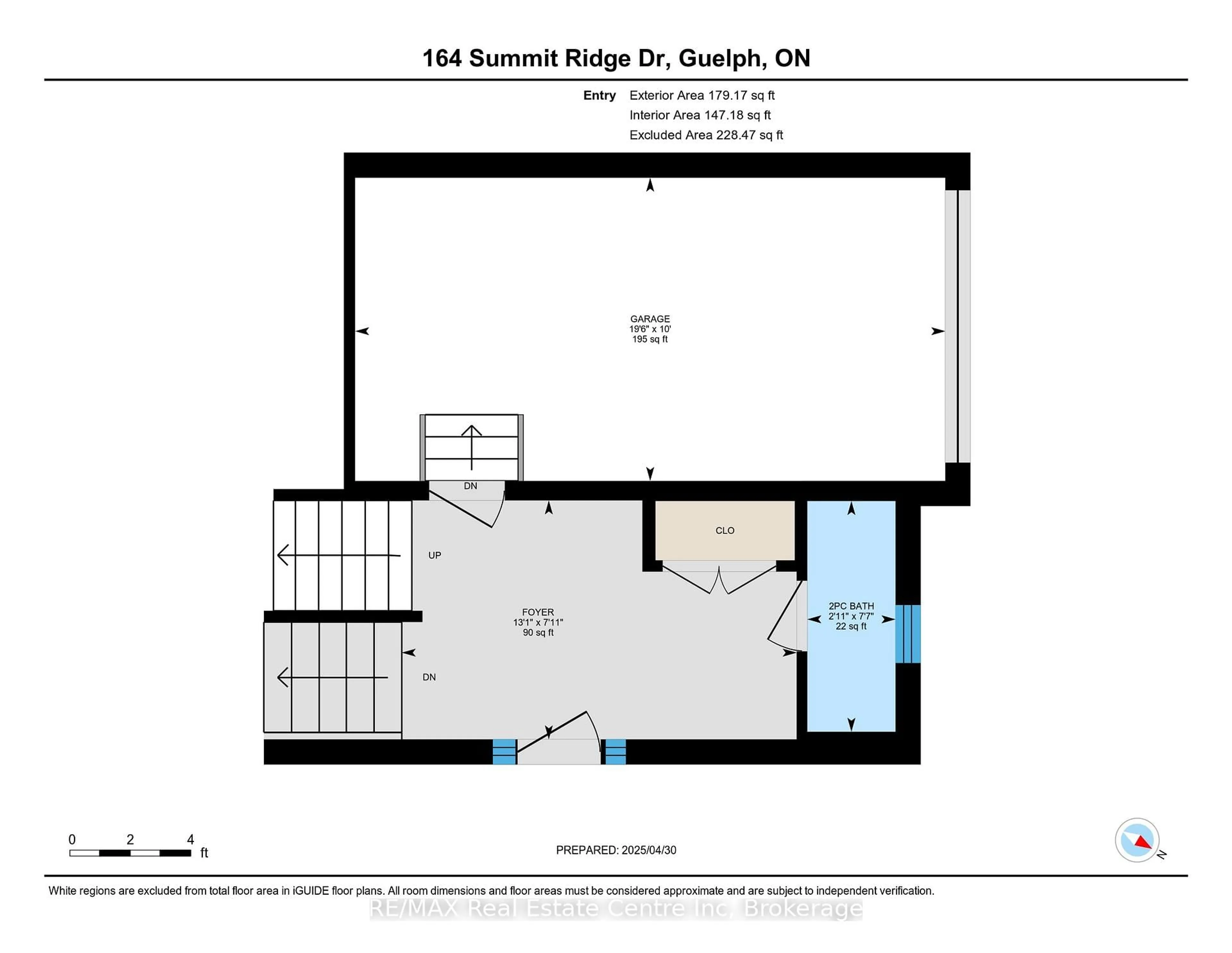 Floor plan for 164 Summit Ridge Dr, Guelph Ontario N1E 0M4