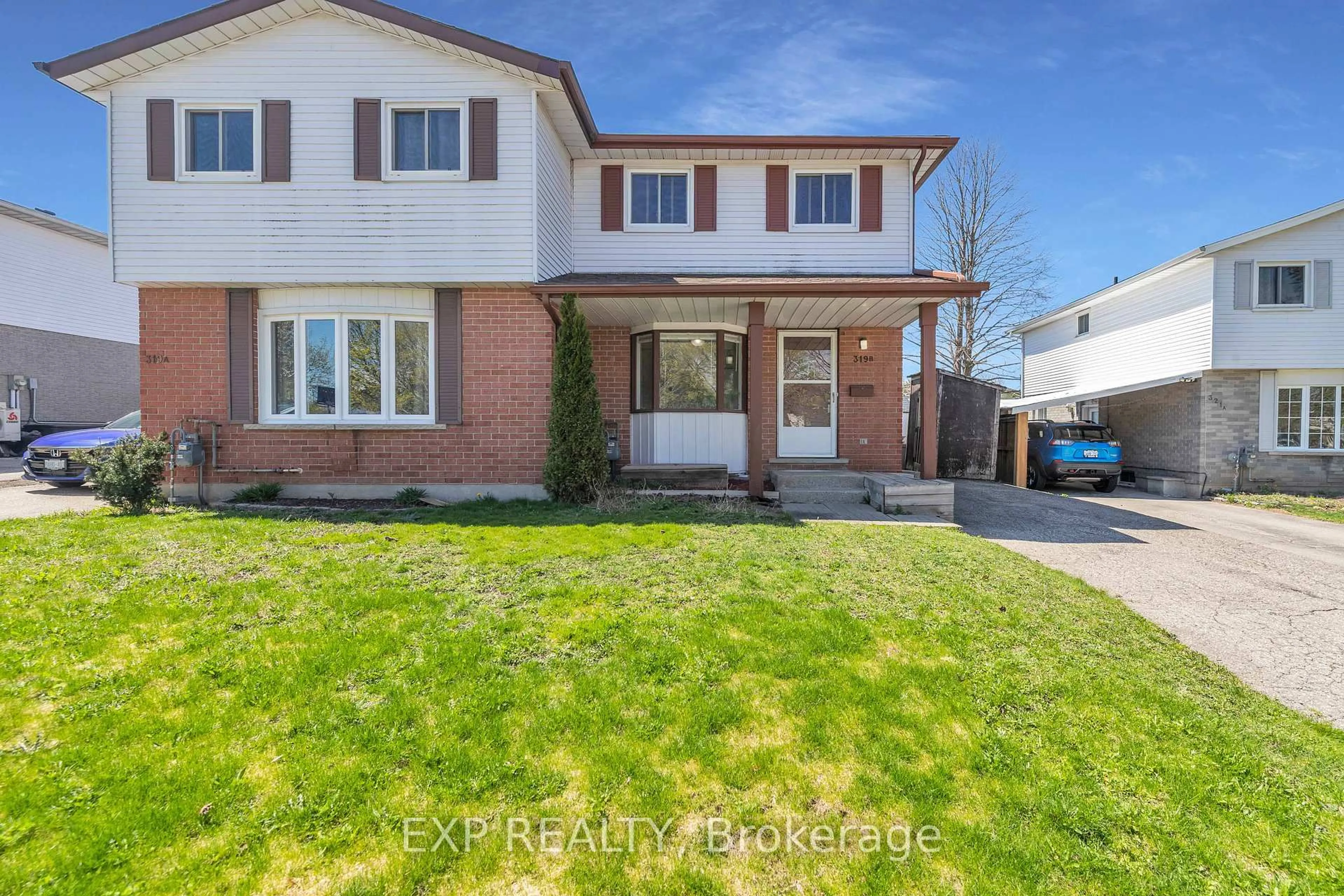 Home with brick exterior material, street for 319 B Mayview Cres, Waterloo Ontario N2V 1P7