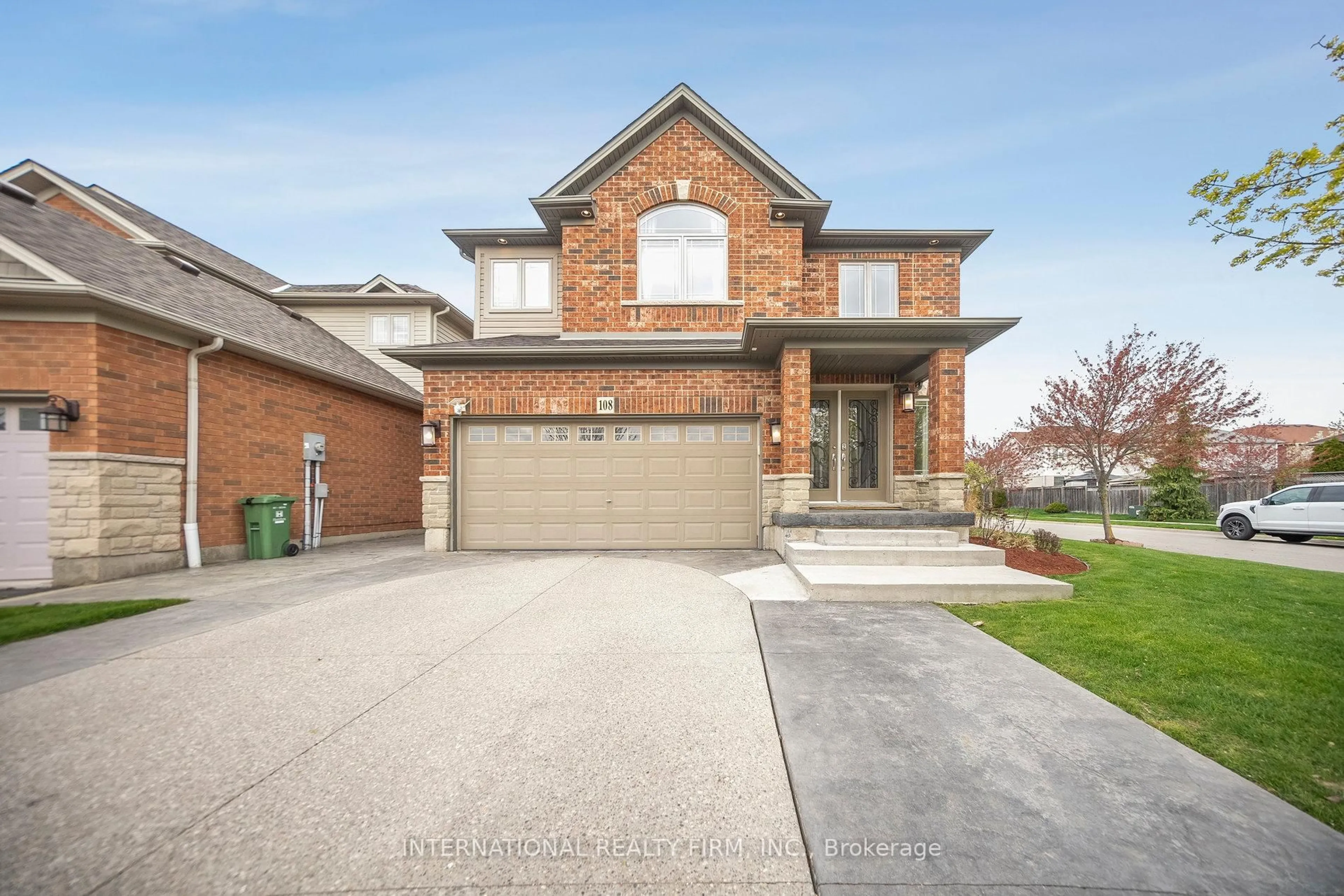 Home with brick exterior material, street for 108 Great Oak Tr, Hamilton Ontario L0R 1C0