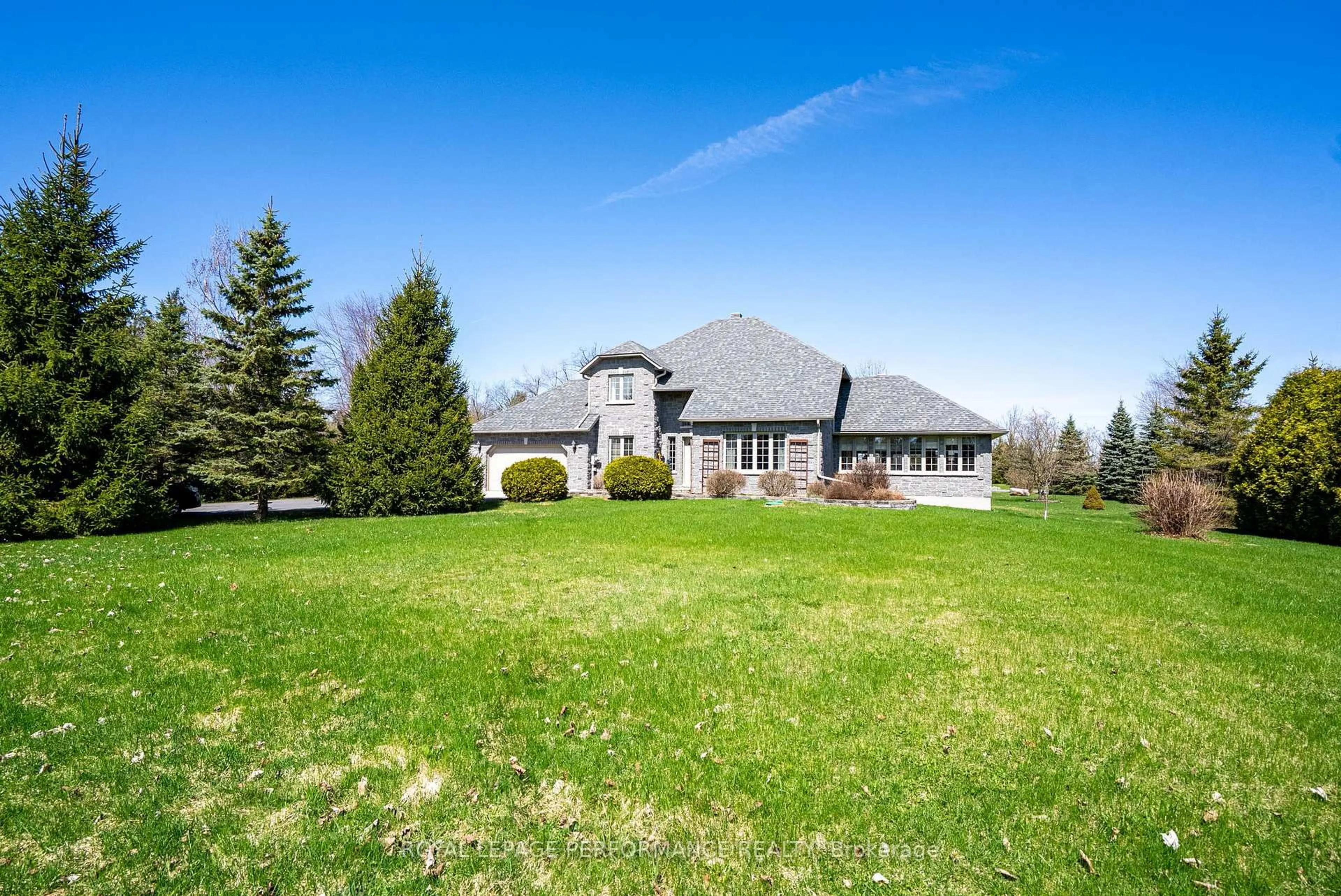 A pic from outside/outdoor area/front of a property/back of a property/a pic from drone, mountain view for 19051 County 18 Rd, South Glengarry Ontario K0C 1S0