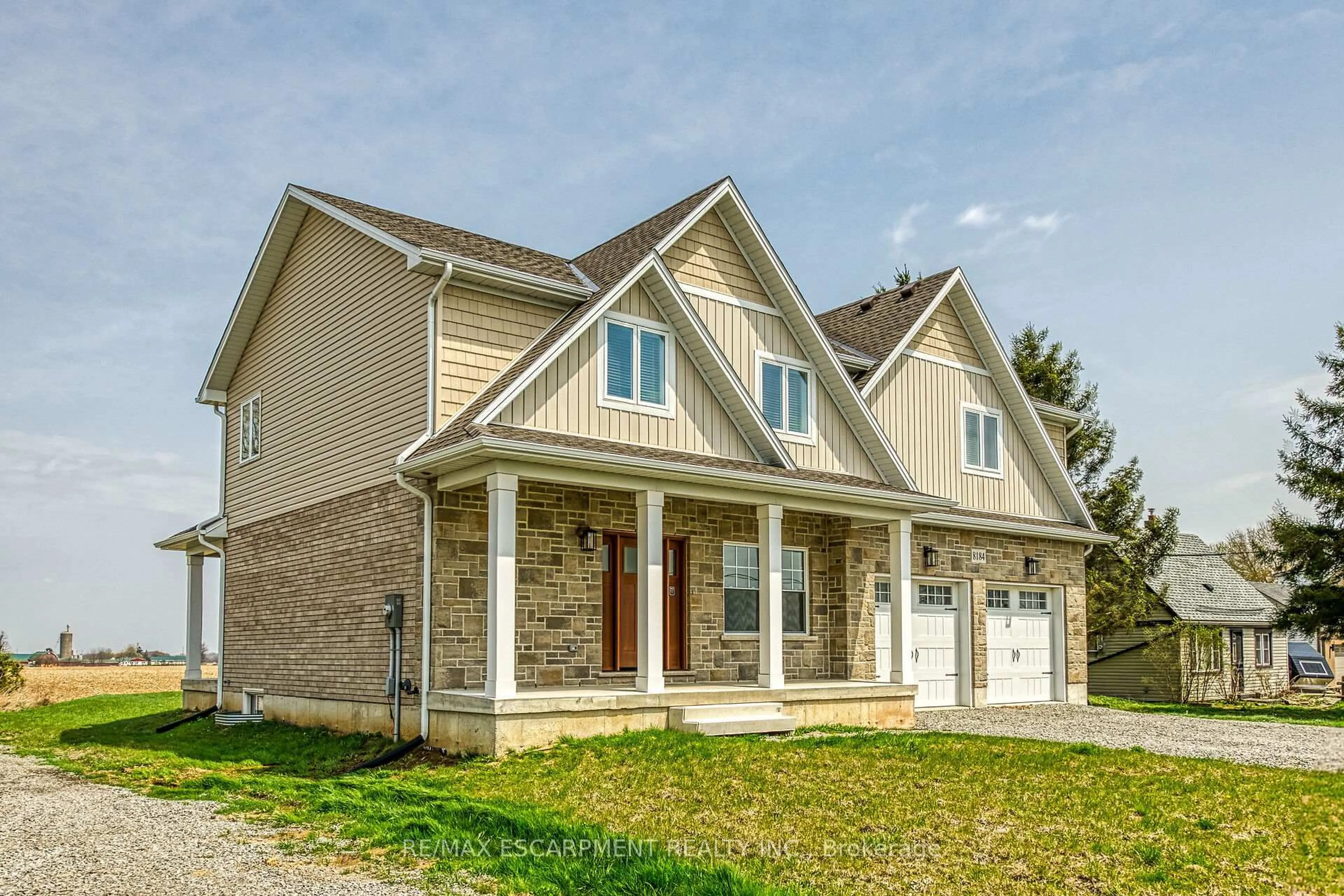 Home with brick exterior material, street for 8184 Airport Rd, Hamilton Ontario L0R 1W0