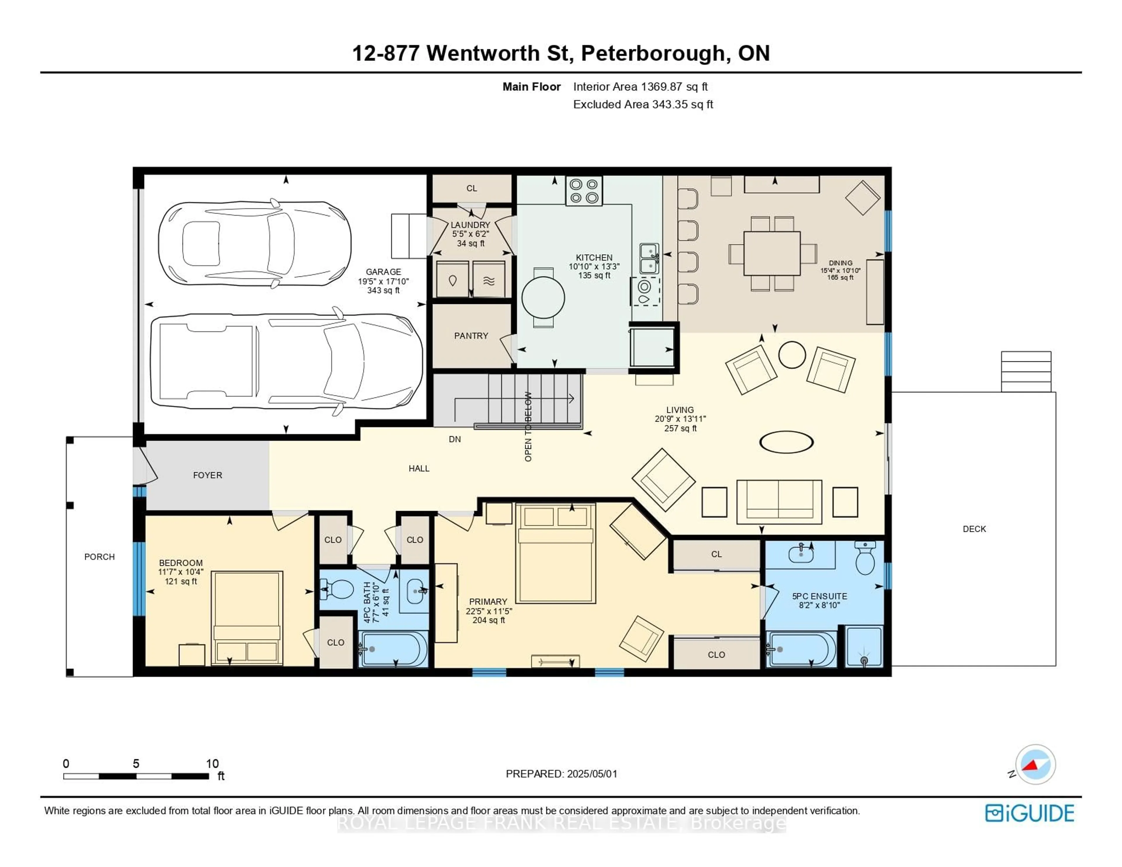 Floor plan for 877 Wentworth St #12, Peterborough West Ontario K9J 8R7