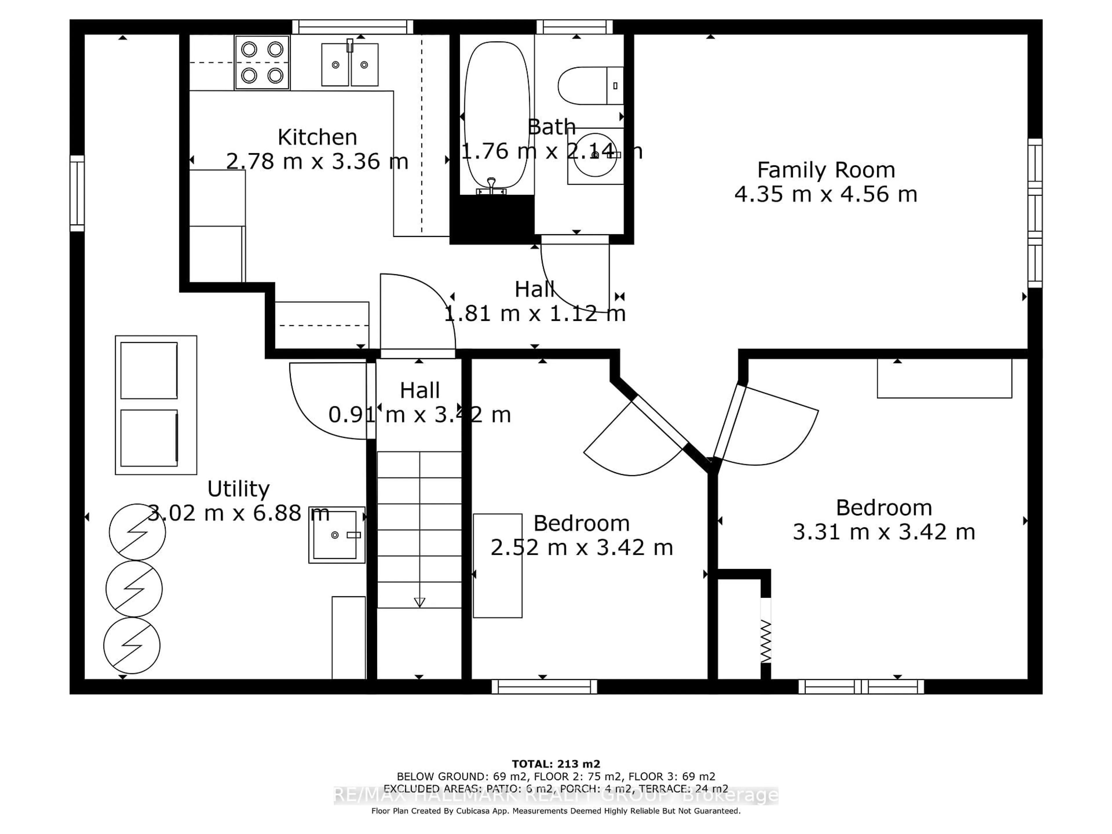 Floor plan for 348 Shakespeare St, Ottawa Ontario K1L 5L9