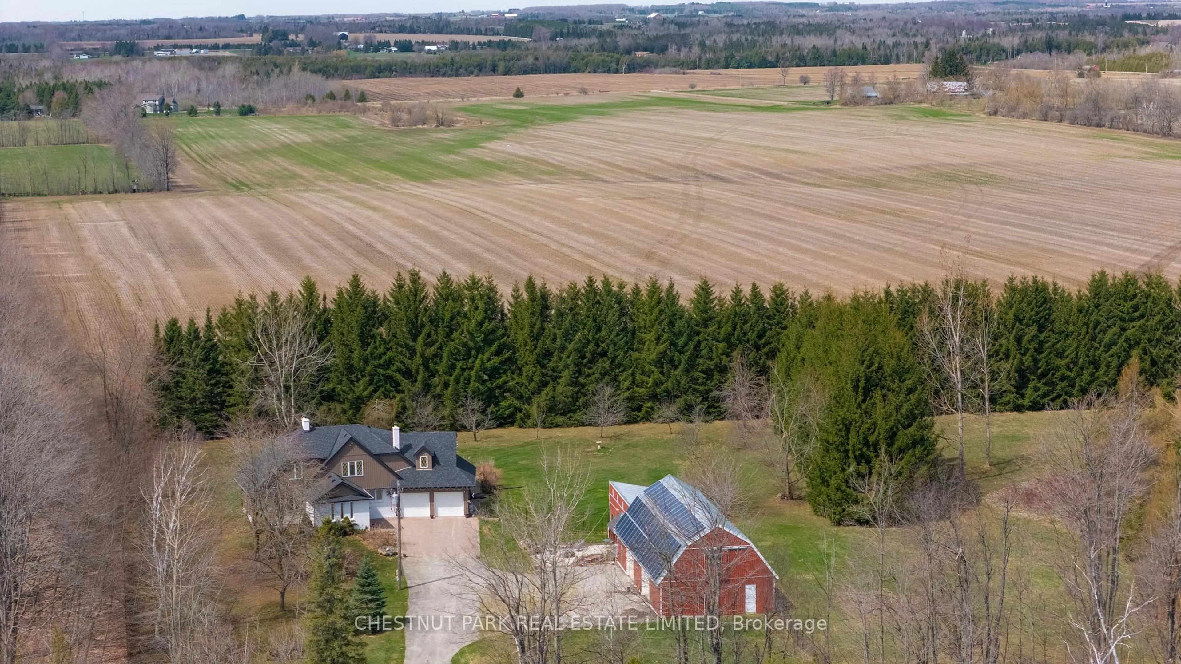 A pic from outside/outdoor area/front of a property/back of a property/a pic from drone, unknown for 714550 1st Line EHS N/A, Mono Ontario L9W 5T6