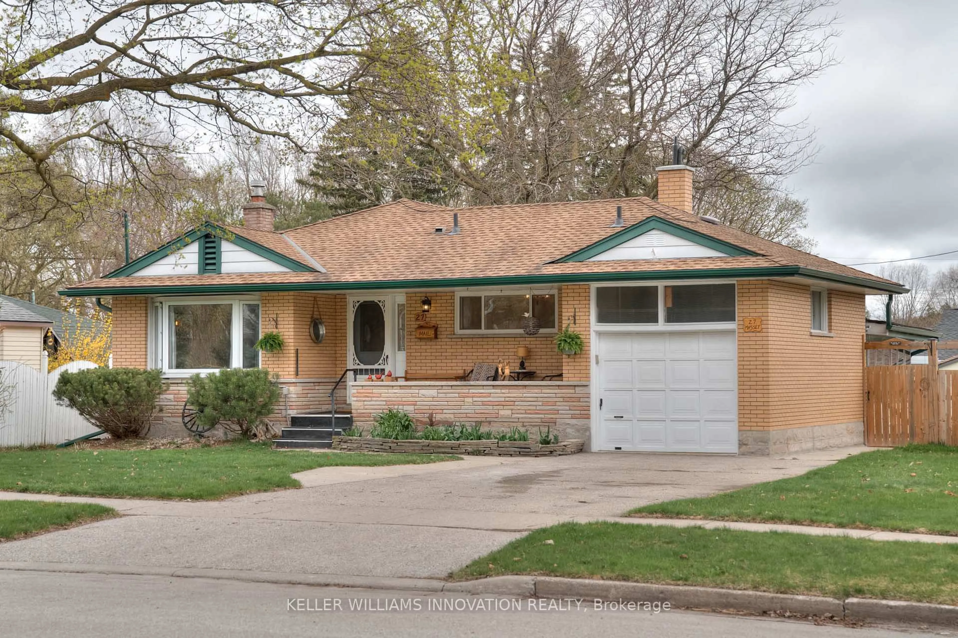 Home with brick exterior material, street for 27 Massey Ave, Kitchener Ontario N2C 1M4