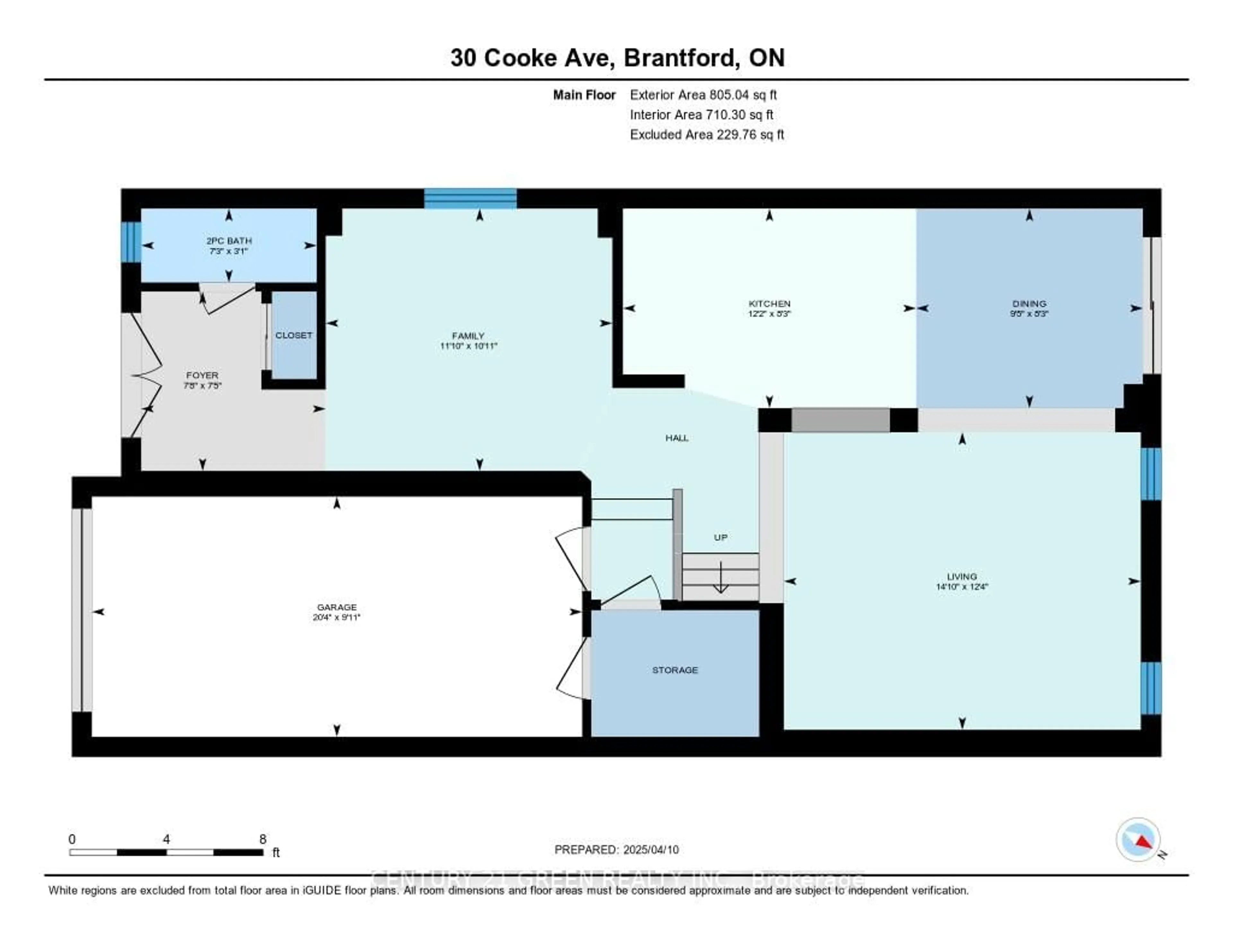 Floor plan for 30 Cooke Ave, Brantford Ontario N3T 0S1